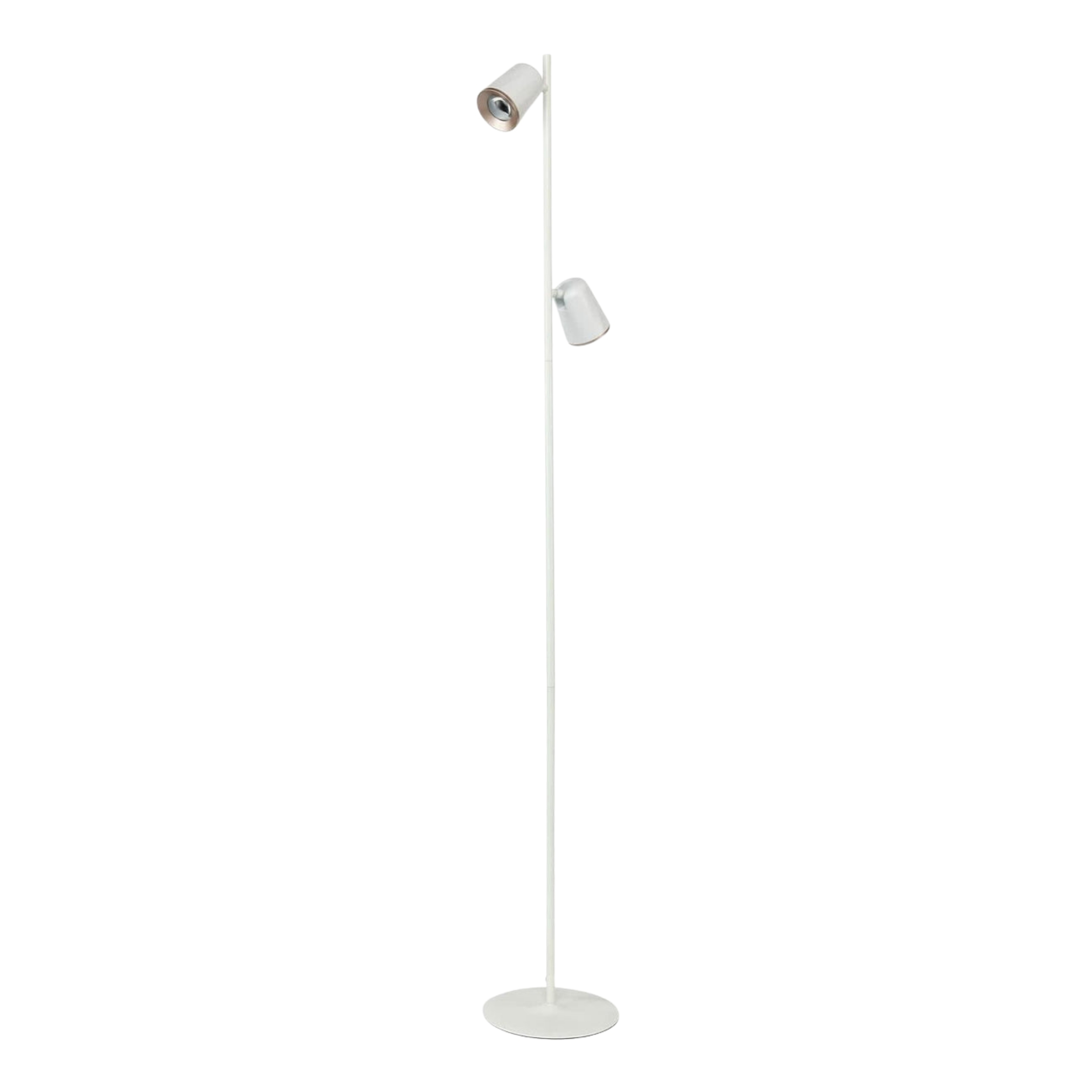 Kalla Twin Heads White LED Floor Lamp