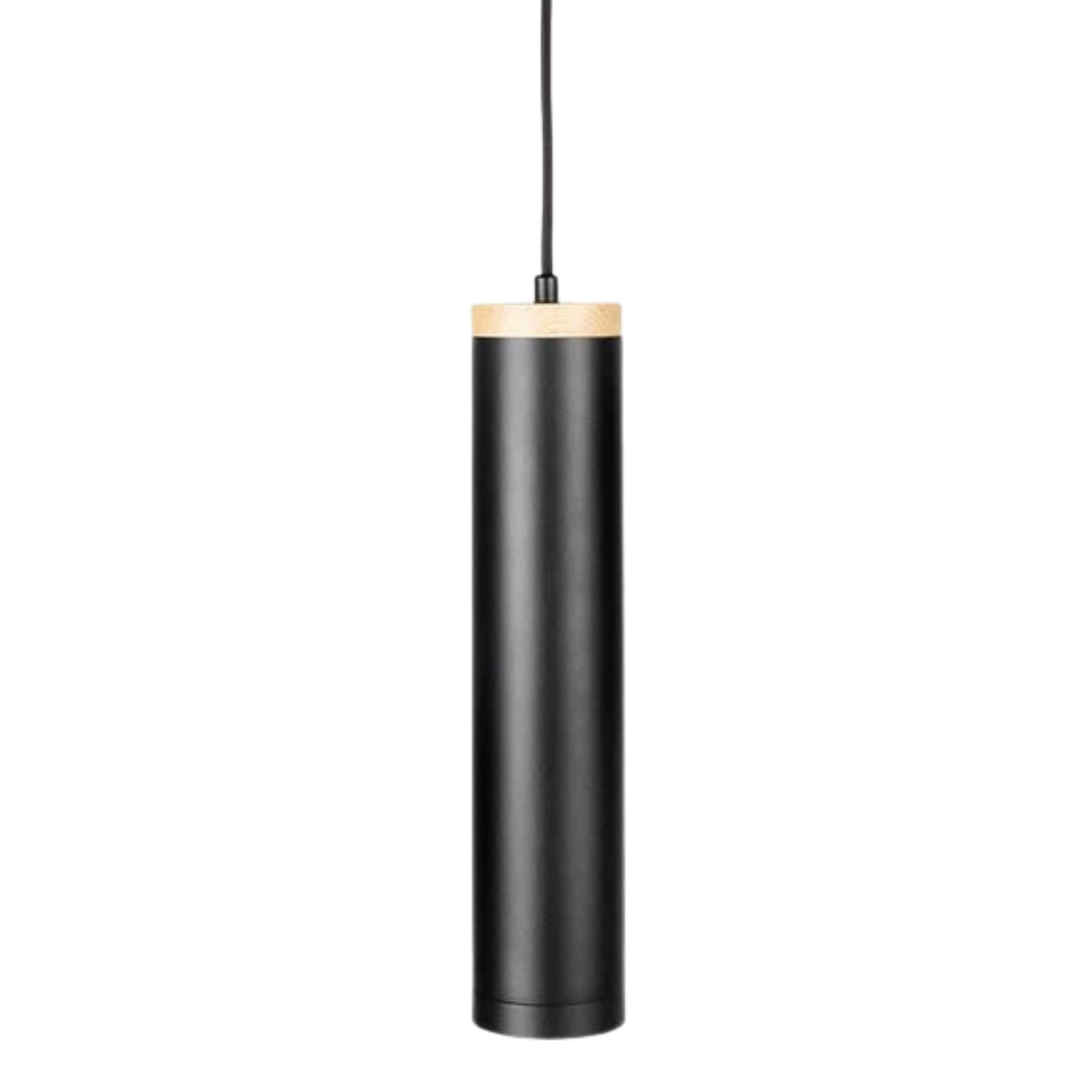 Luca Cylinder Minimalist Pendant Light - Black