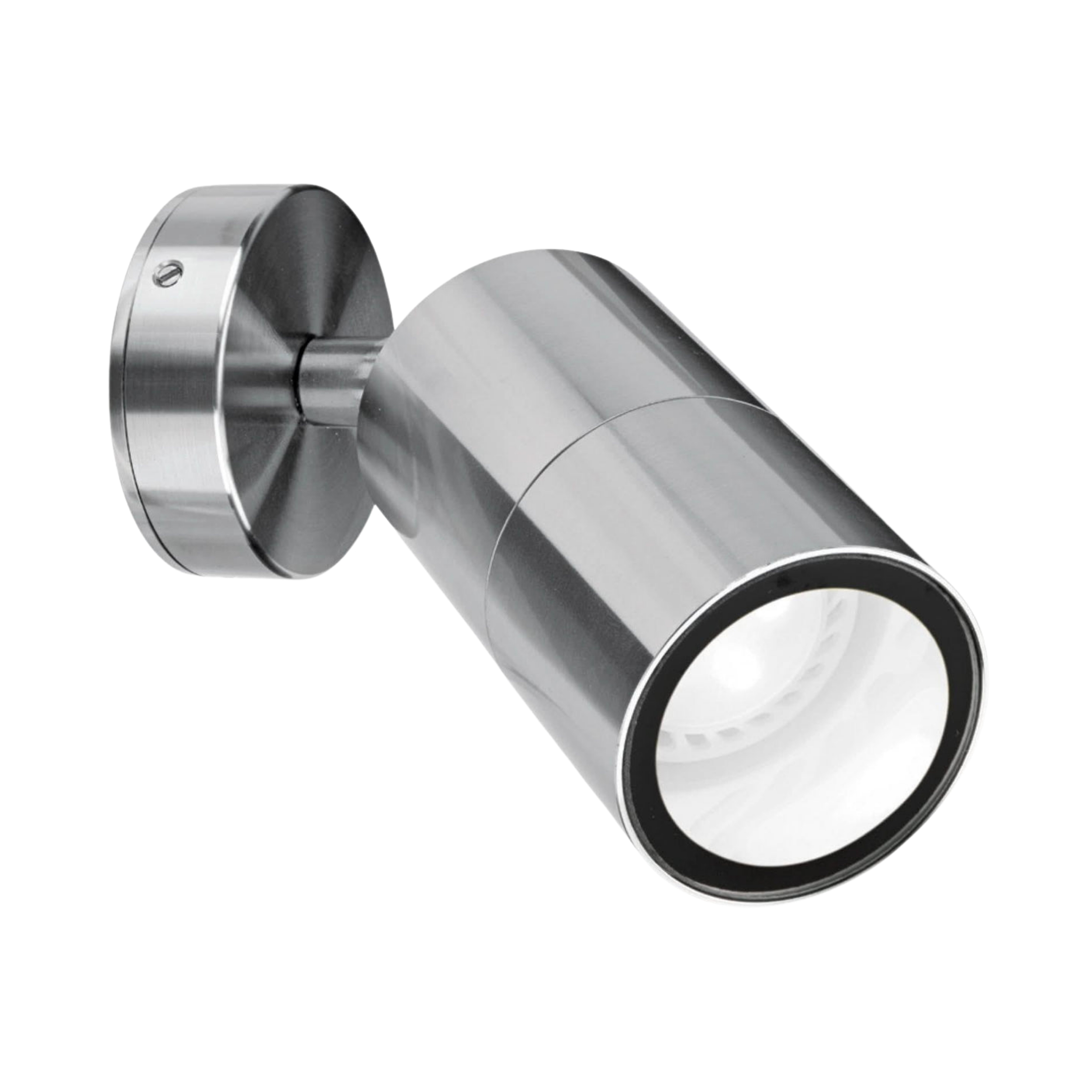 Seaford IP65 Adjustable Solo Wall Light - Brushed Chrome
