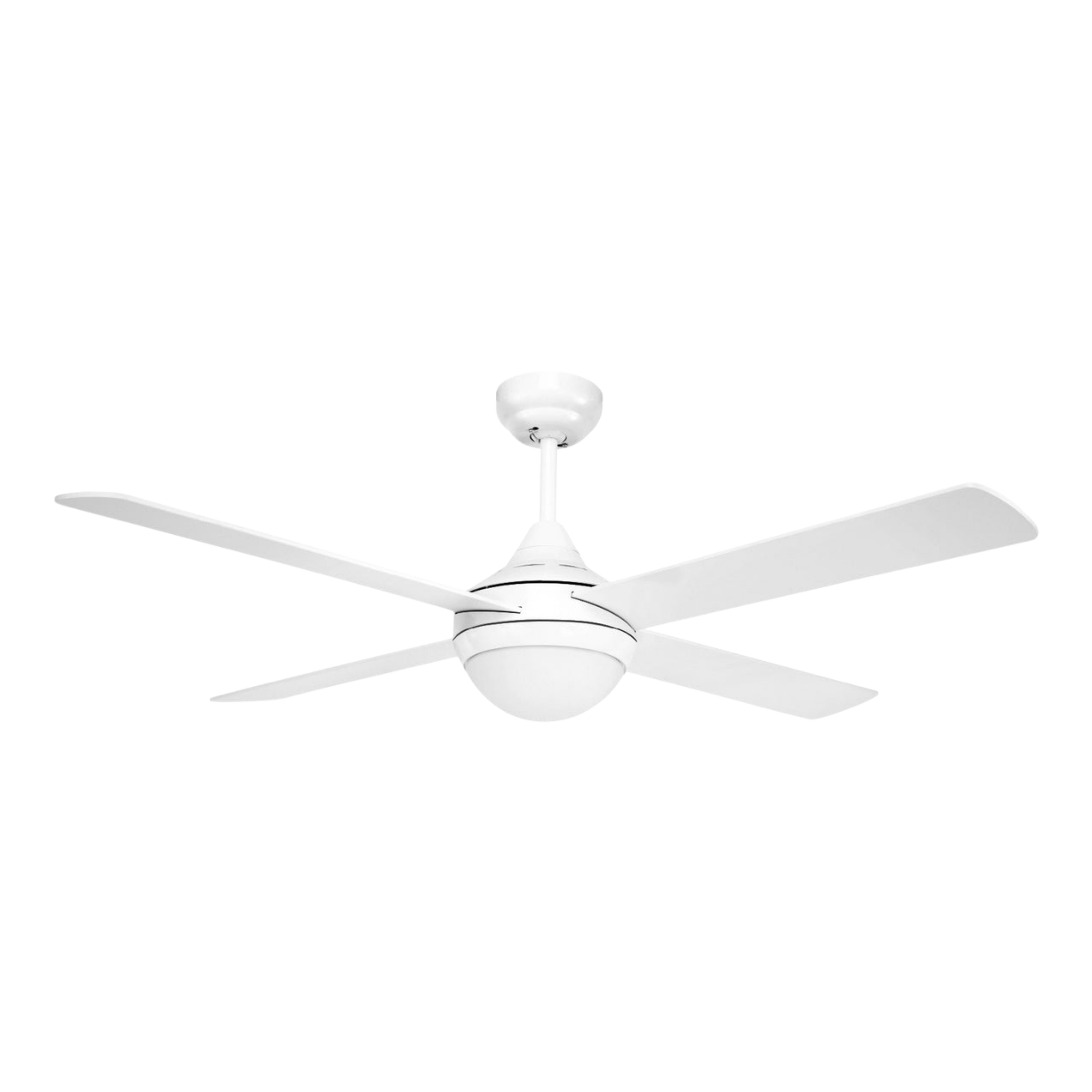 Tempo Plus 52-Inch AC Ceiling Fan with Light - White