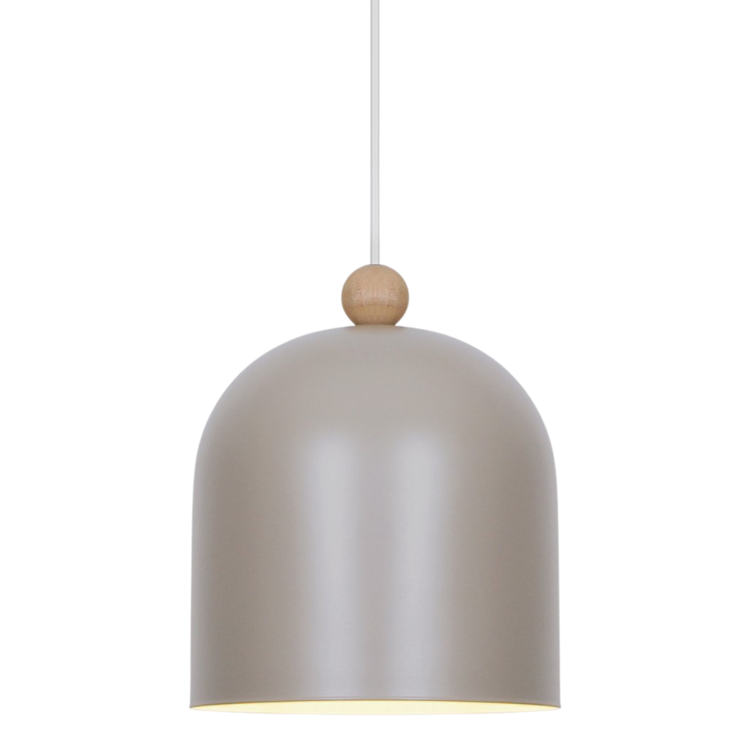 Gaston Scandinavian Bell Pendant Light - Light Brown