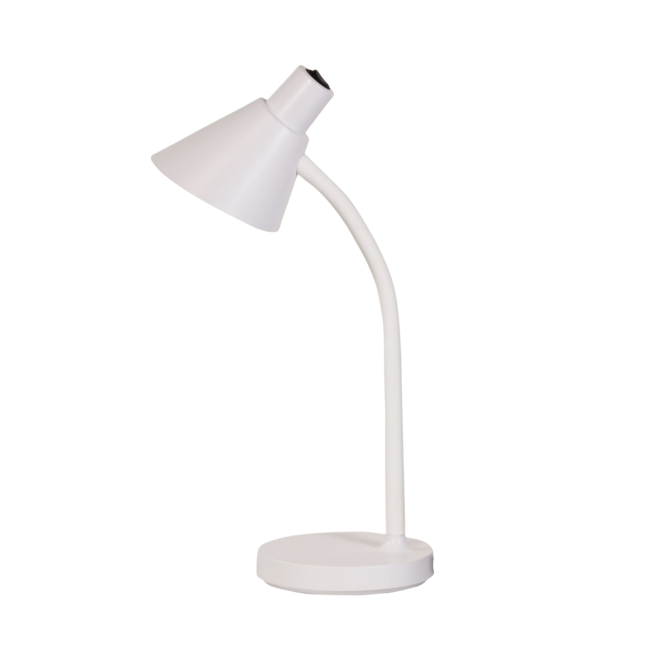 Amersham Minimalist Gooseneck LED Desk Lamp - White