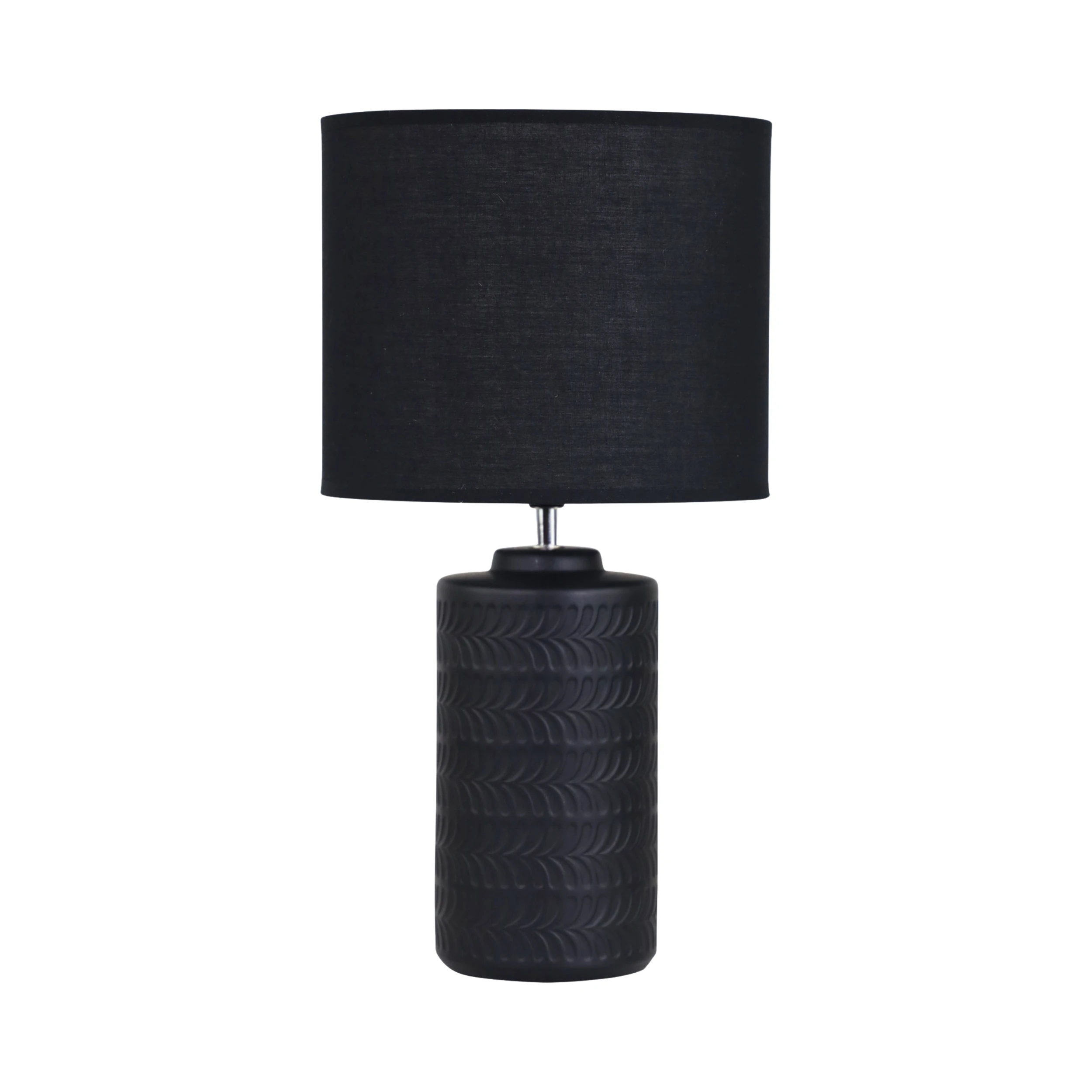 Bojano Matt Black Ceramic Table Lamp