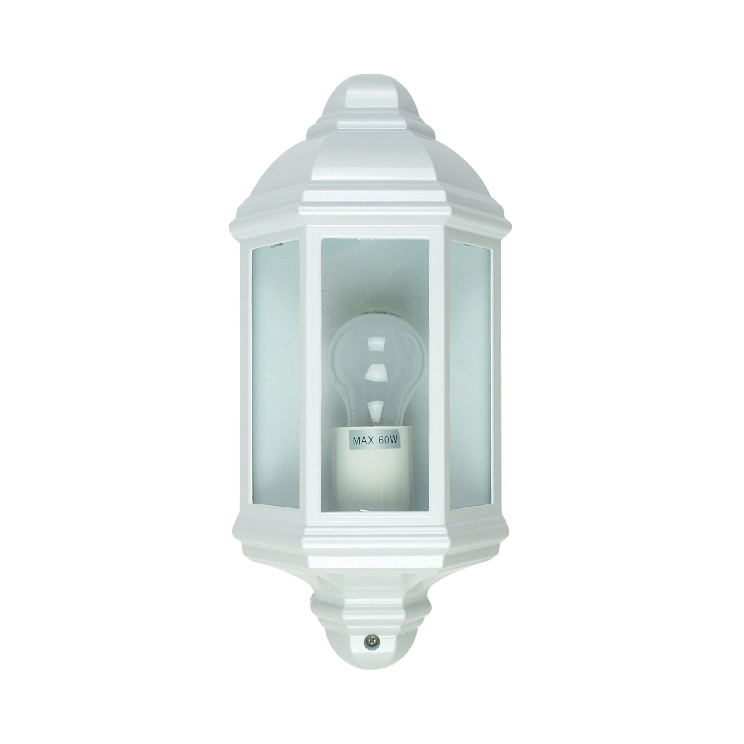 Corfe IP44 Traditional White Flush Wall Light