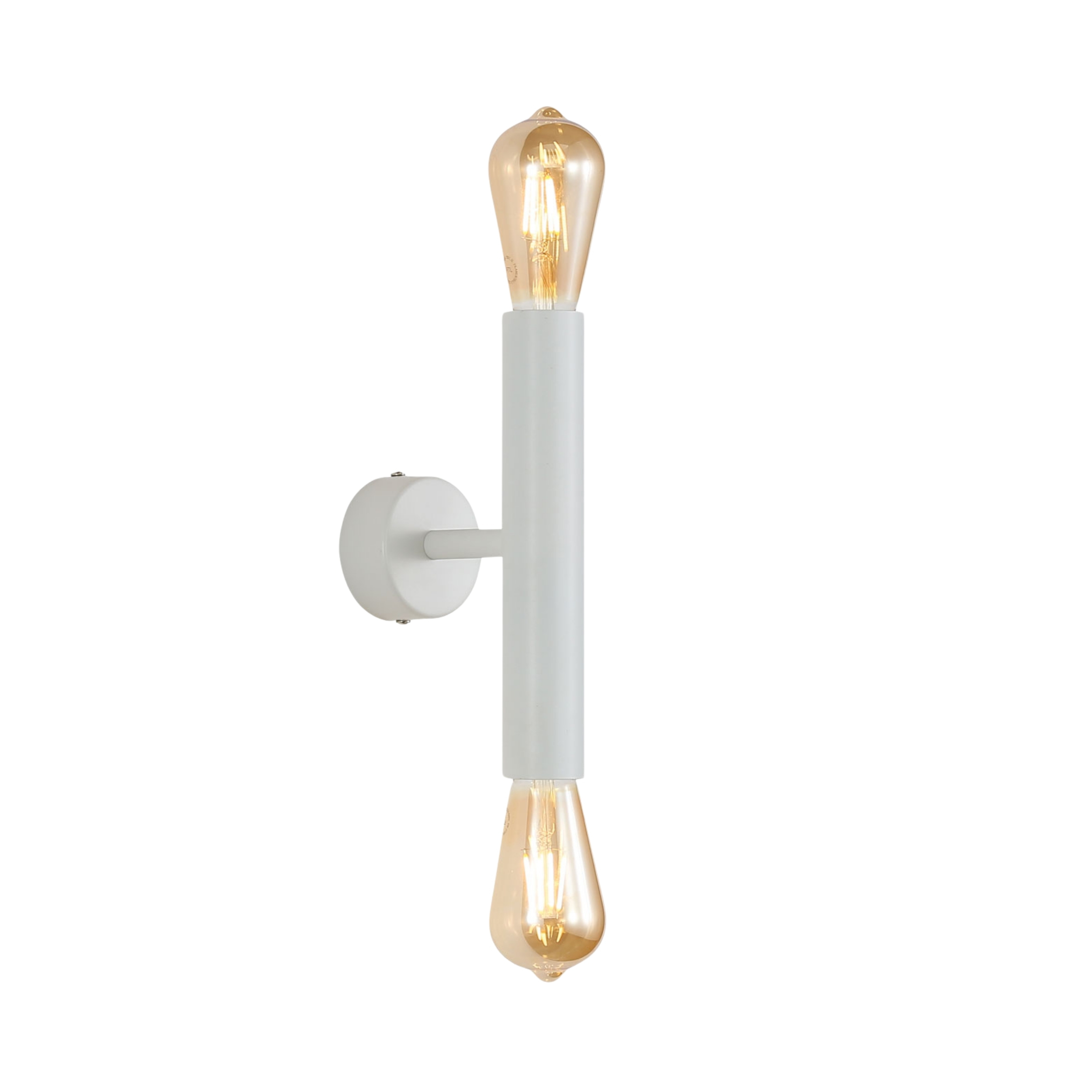 Knutsford Twin Light Minimalist Wall Light - White