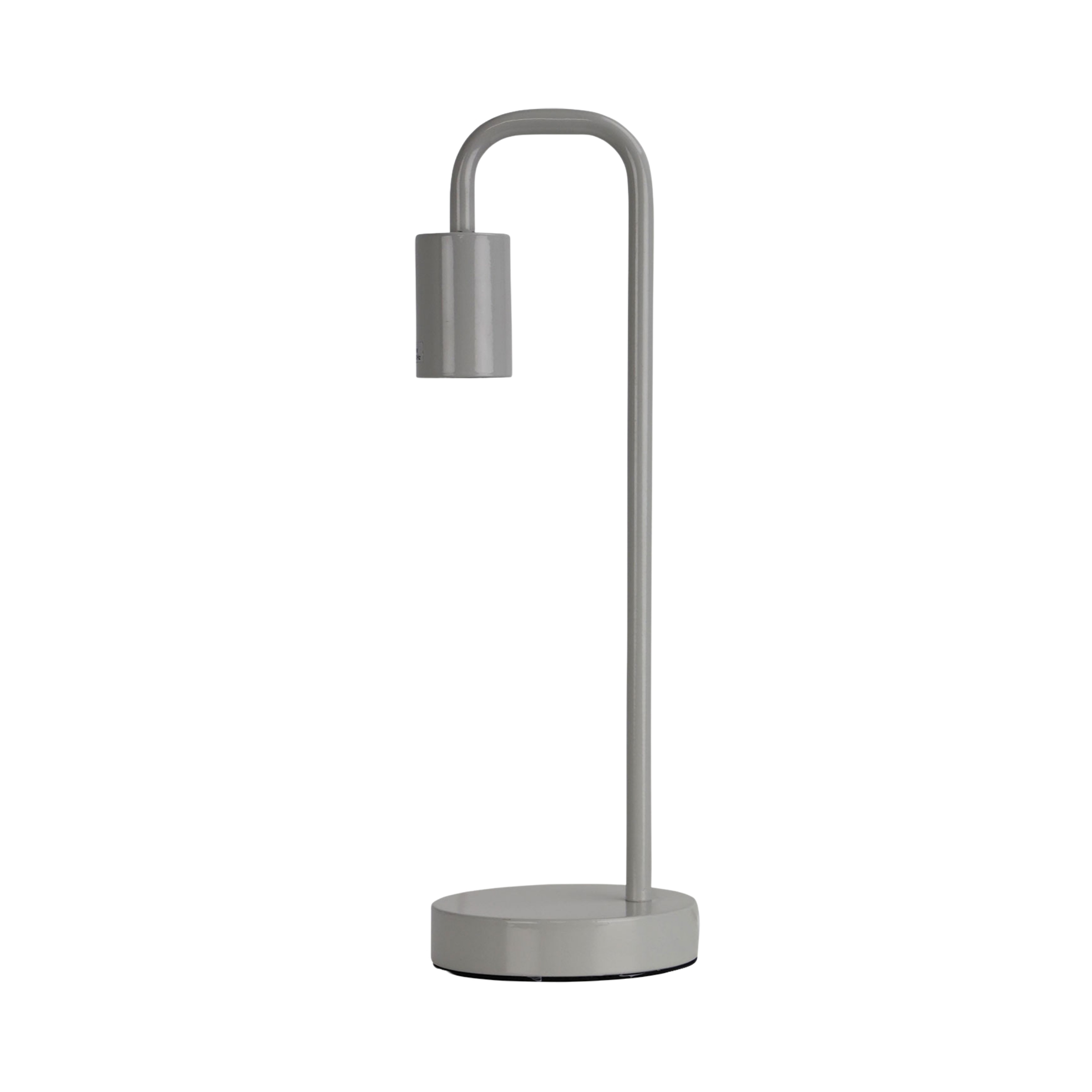 Lynmouth Scandustrial Bare Bulb Table Lamp - Grey