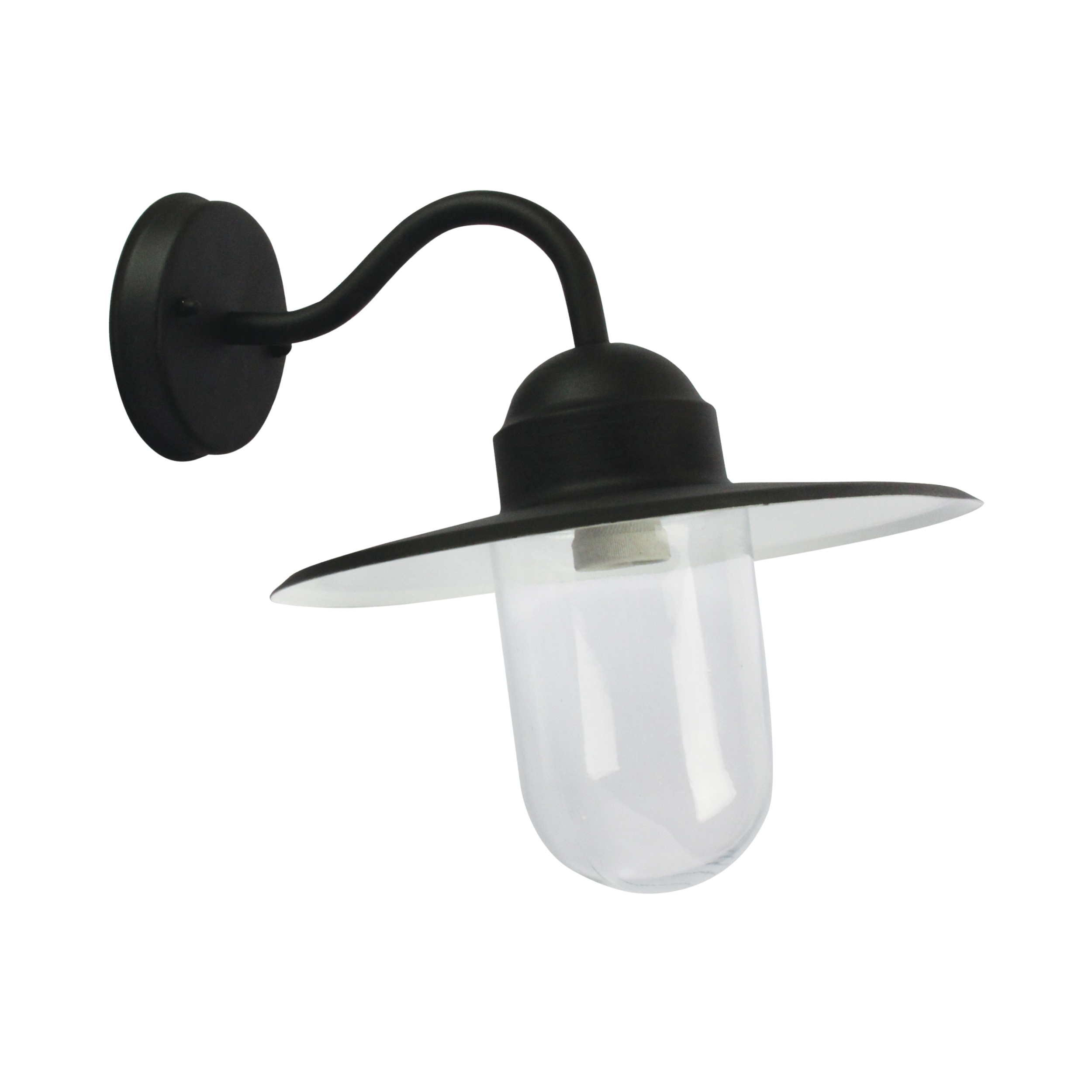 Newhaven IP44 Black Barn Wall Light