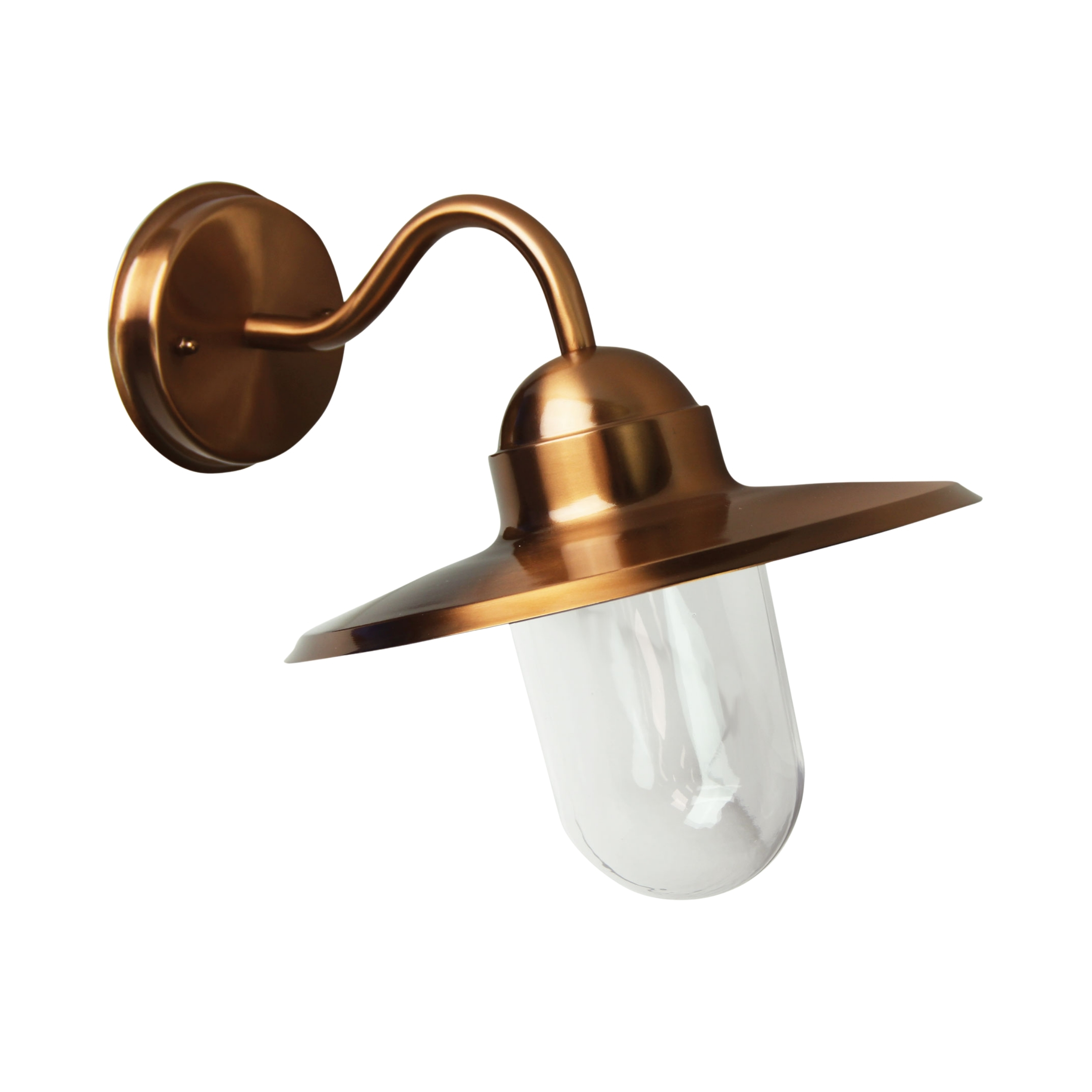 Newhaven IP44 Copper Barn Wall Light