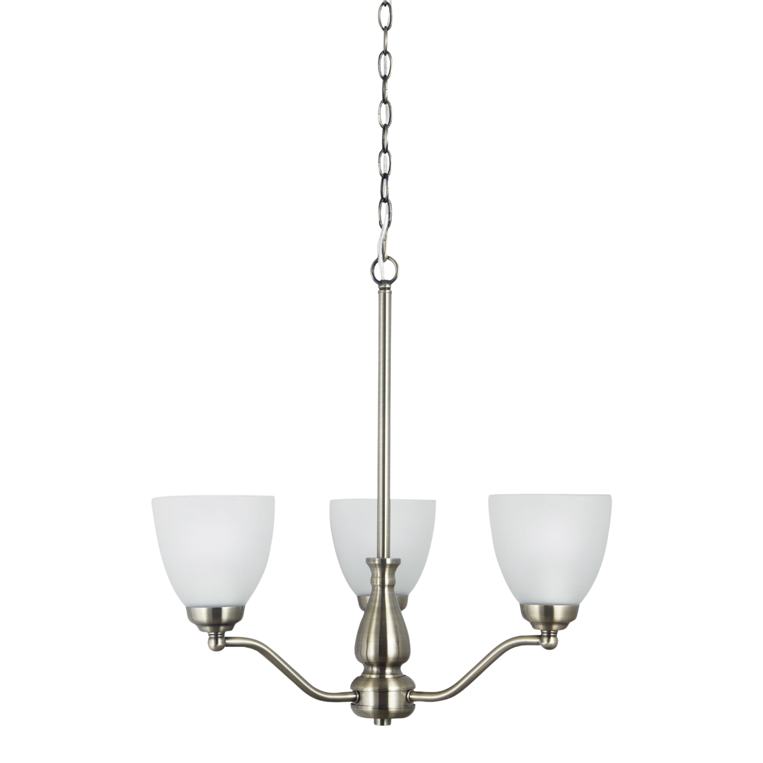 Ranika 3 Light Traditional Pendant Light - Antique Brass