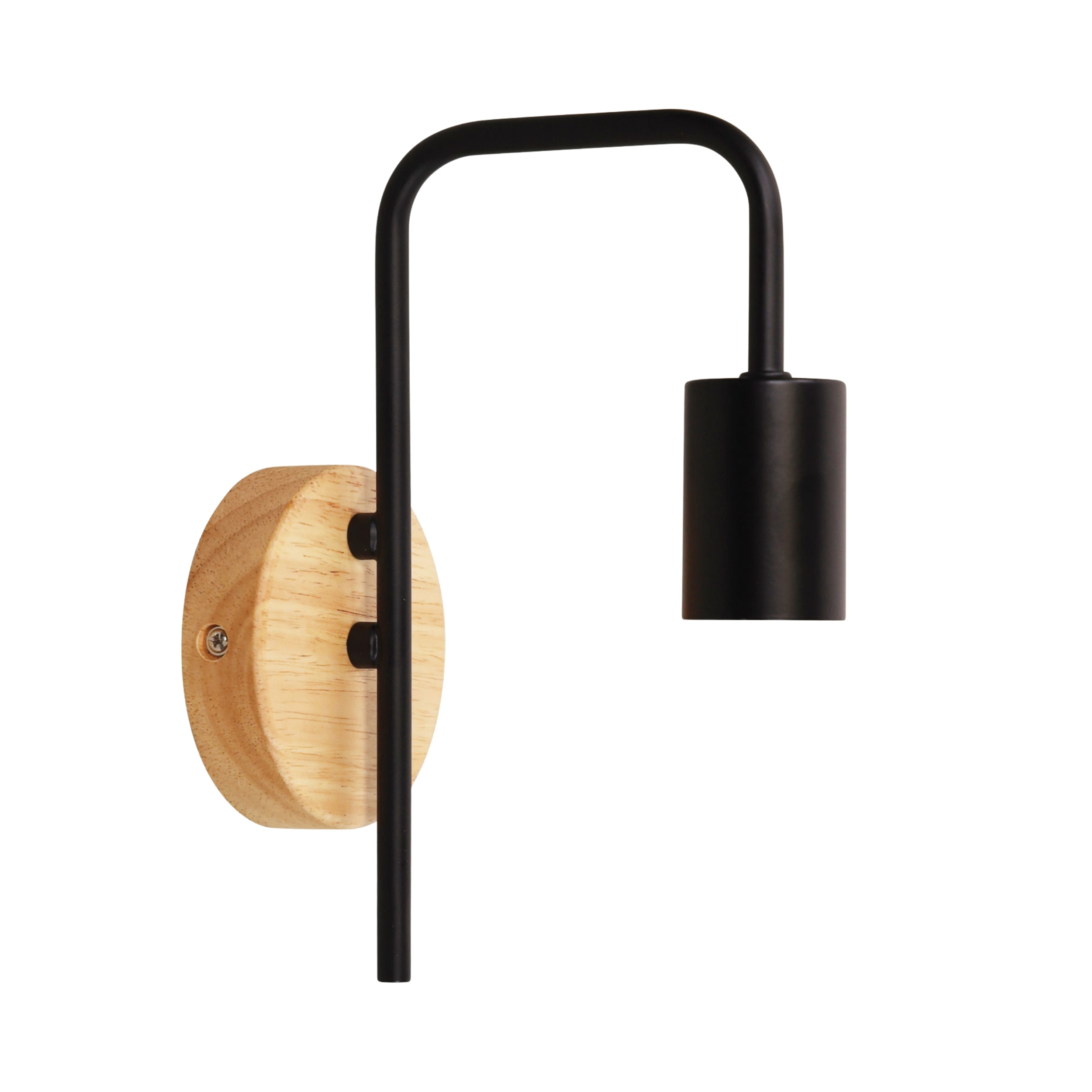 Scandustrial Lane Black Bulb Wall Light
