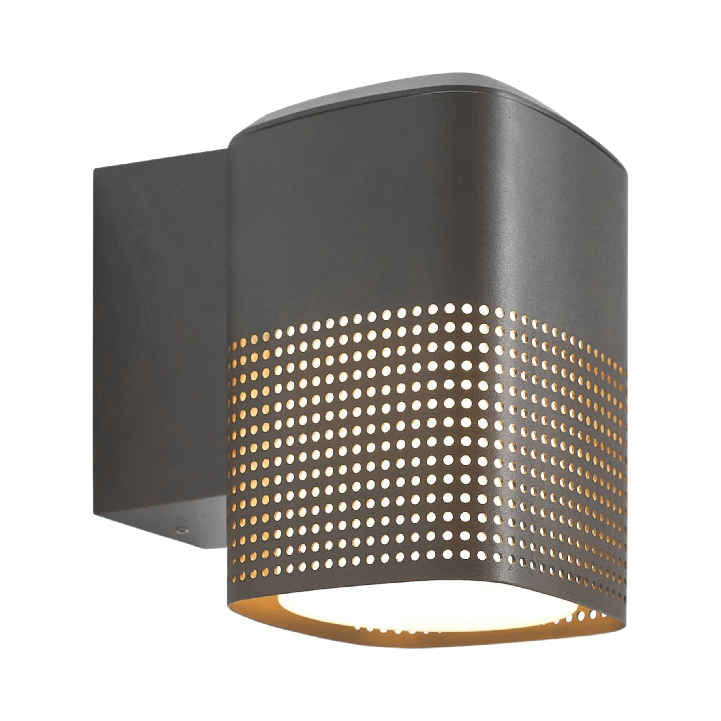 Sidara IP54 Perforated Wall Light - Seaside Anthracite