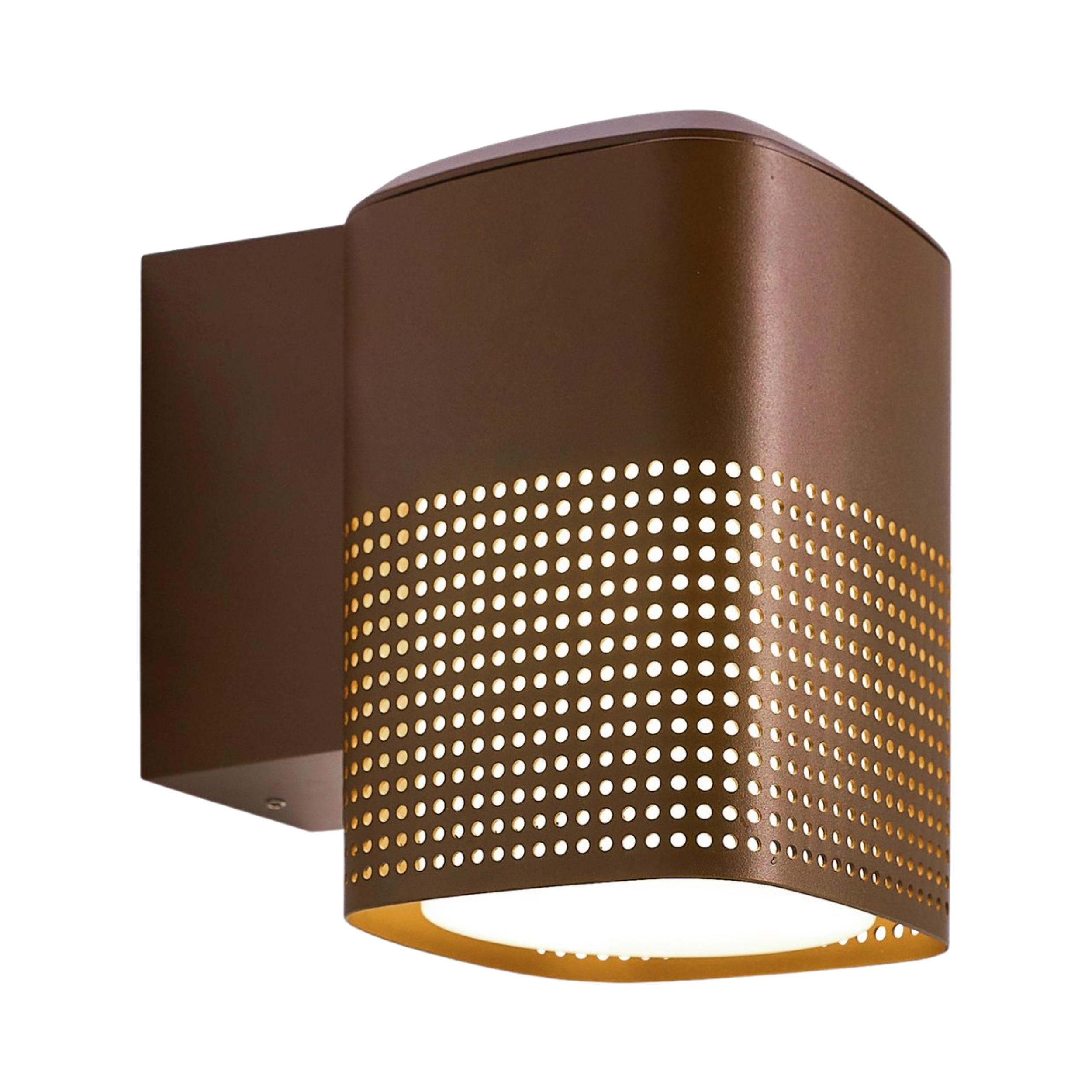Sidara IP54 Perforated Wall Light - Seaside Metallic Brown