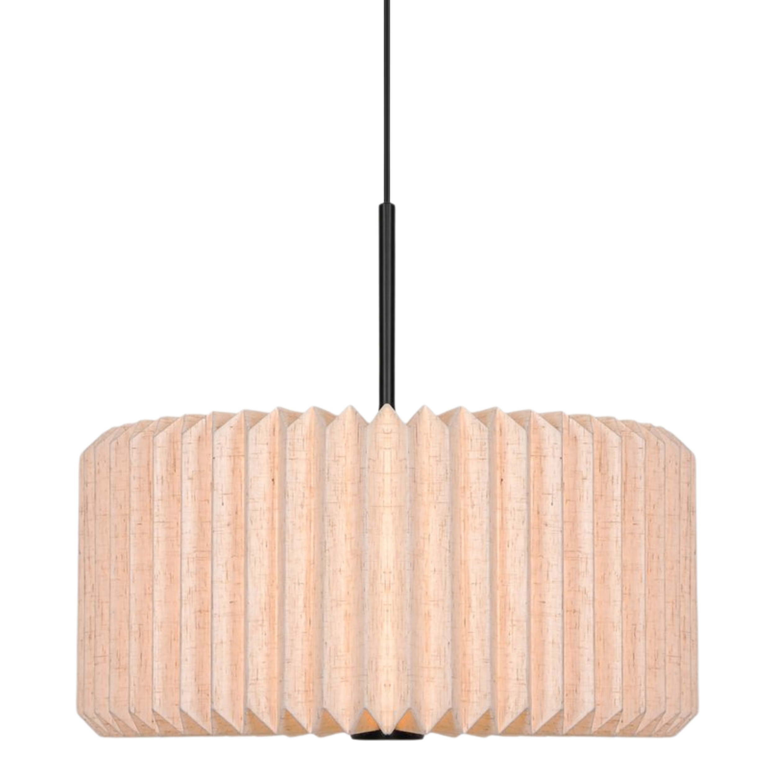Vivienne Pleated Linen Drum Pendant Light