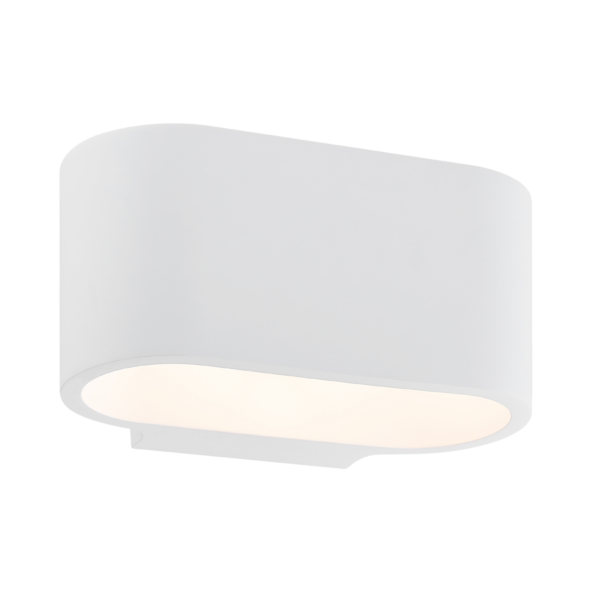 Altino White Gypsum Oval Wall Light
