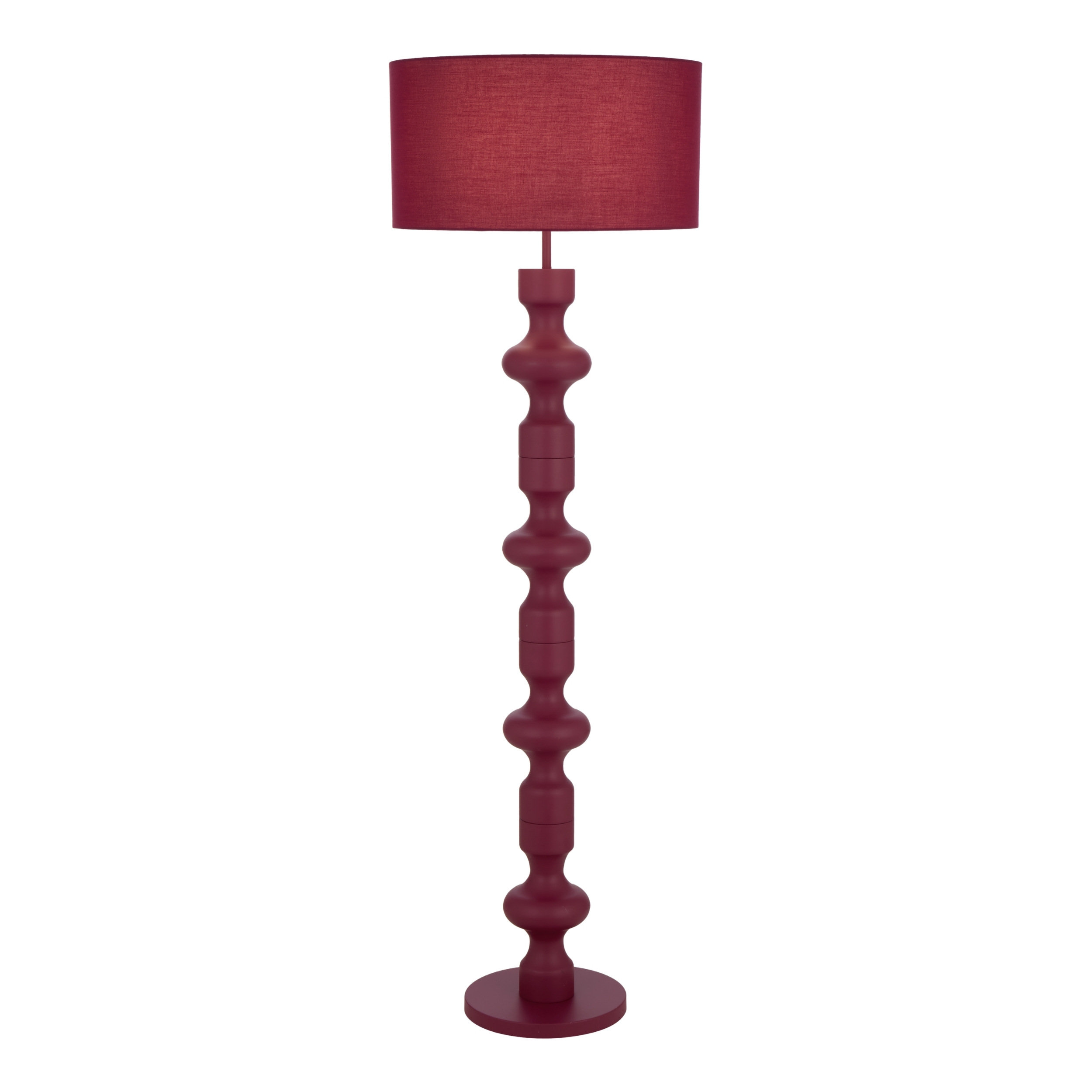 Cormano Full Burgundy Minimalist Floor Lamp