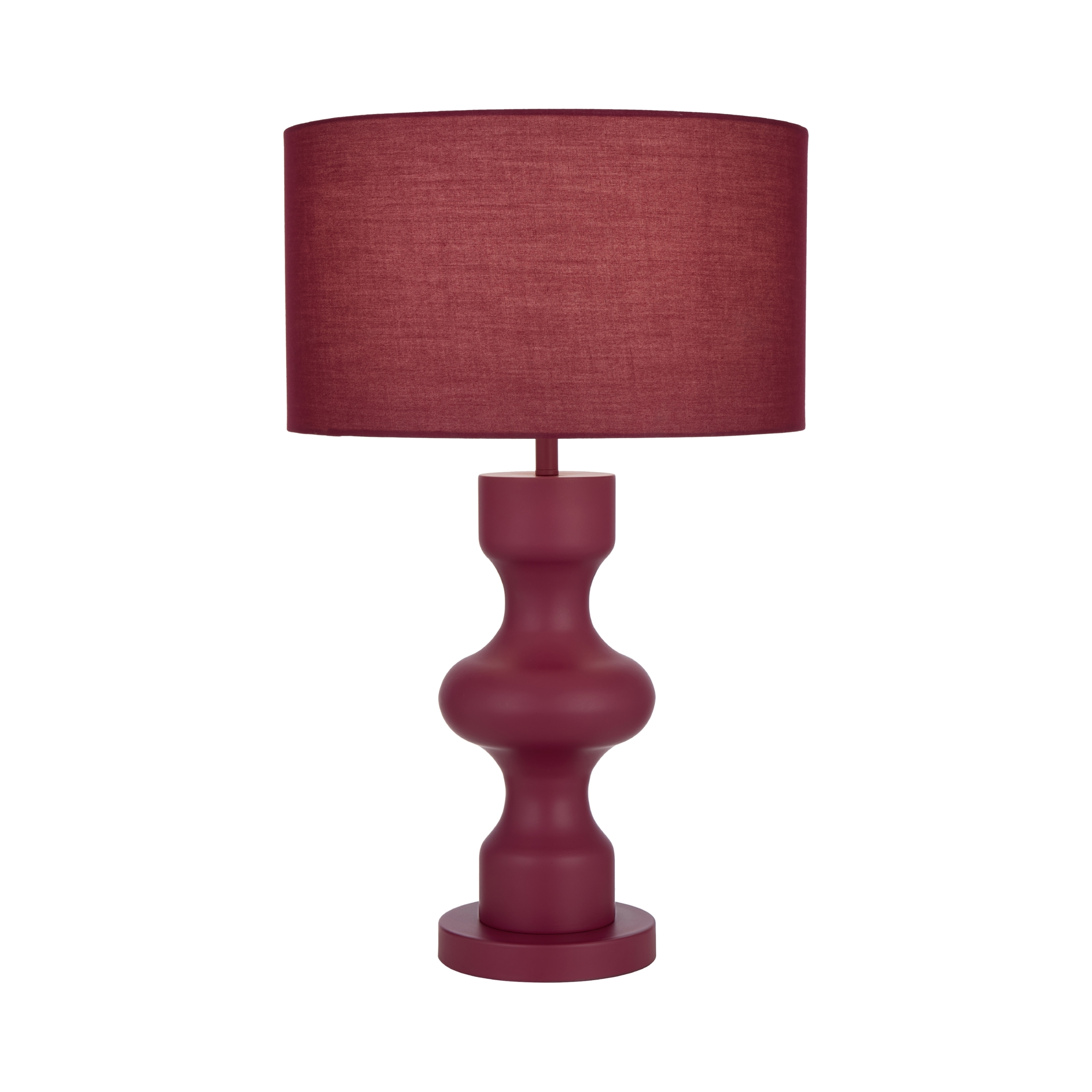 Cormano Full Burgundy Minimalist Table Lamp