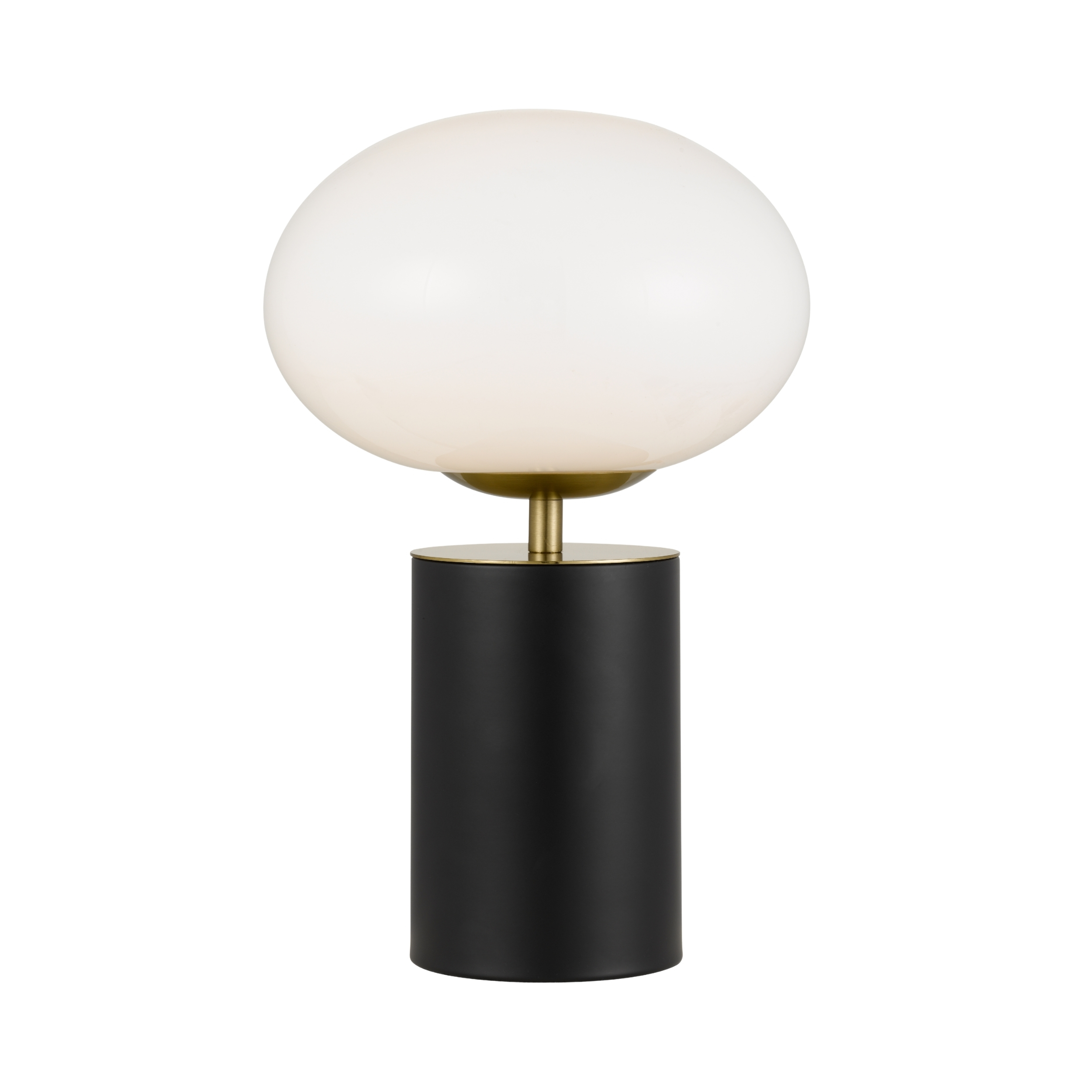 Miane Opal Glass Black Touch Table Lamp