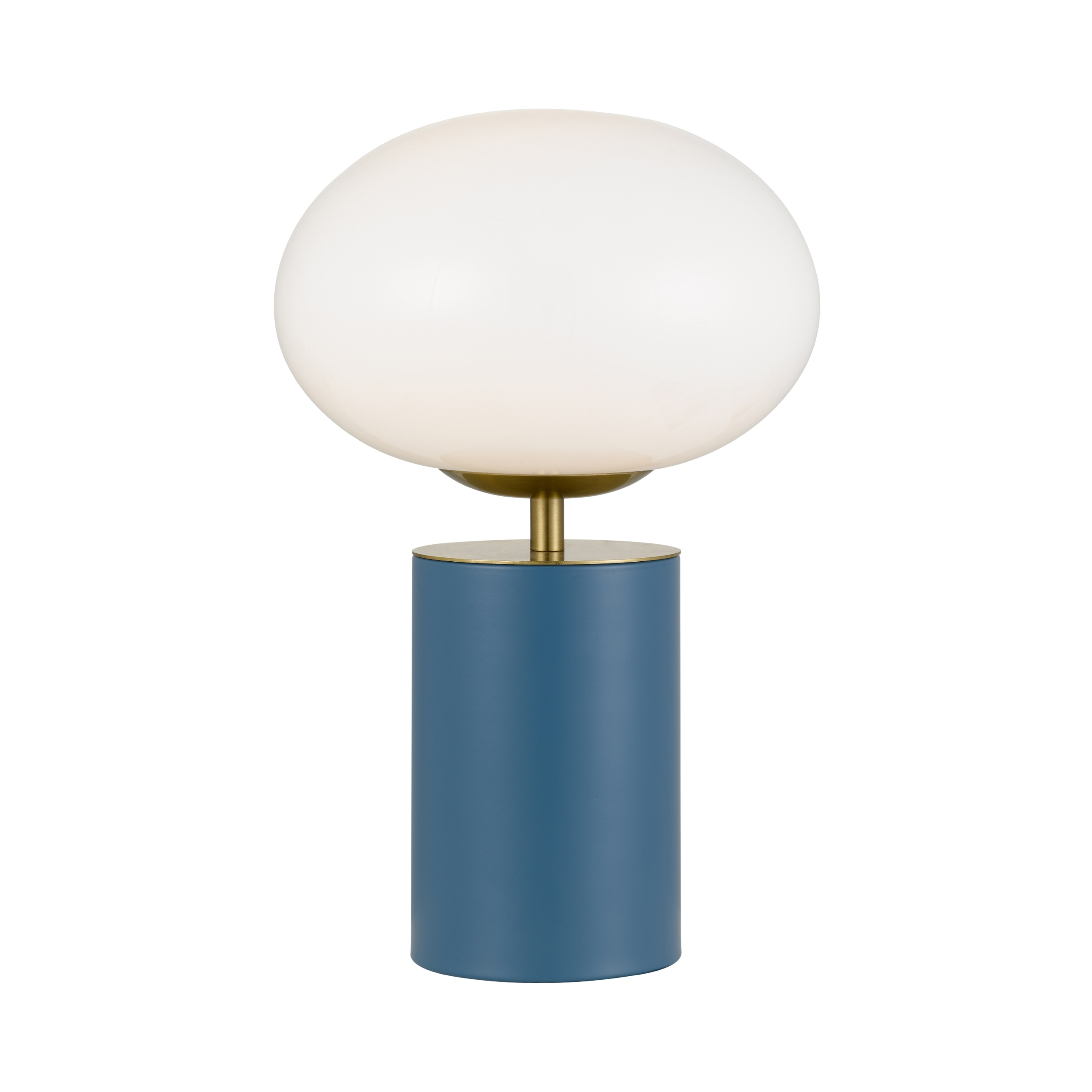 Miane Opal Glass Blue Touch Table Lamp