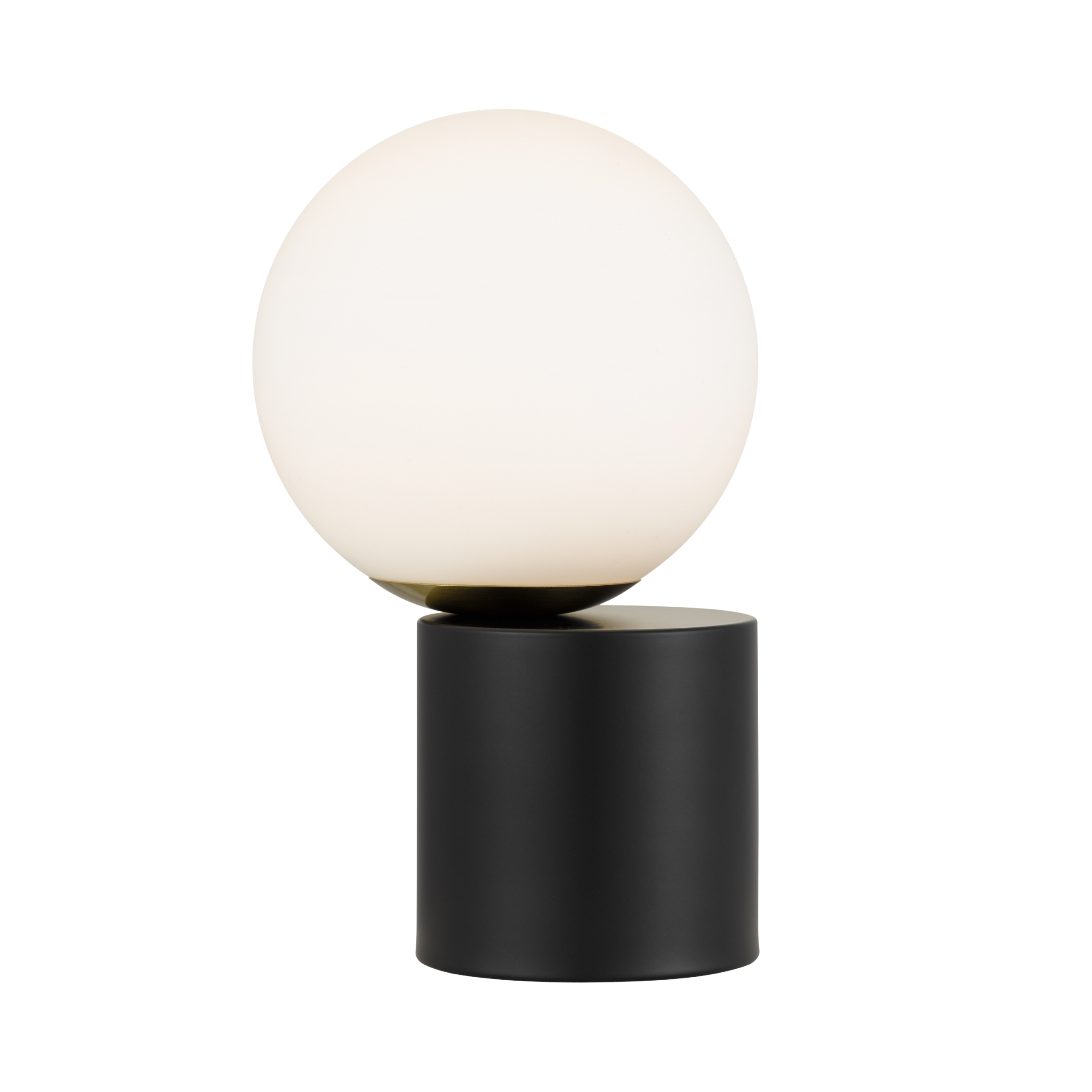 Torinese Opal Glass Black Touch Table Lamp