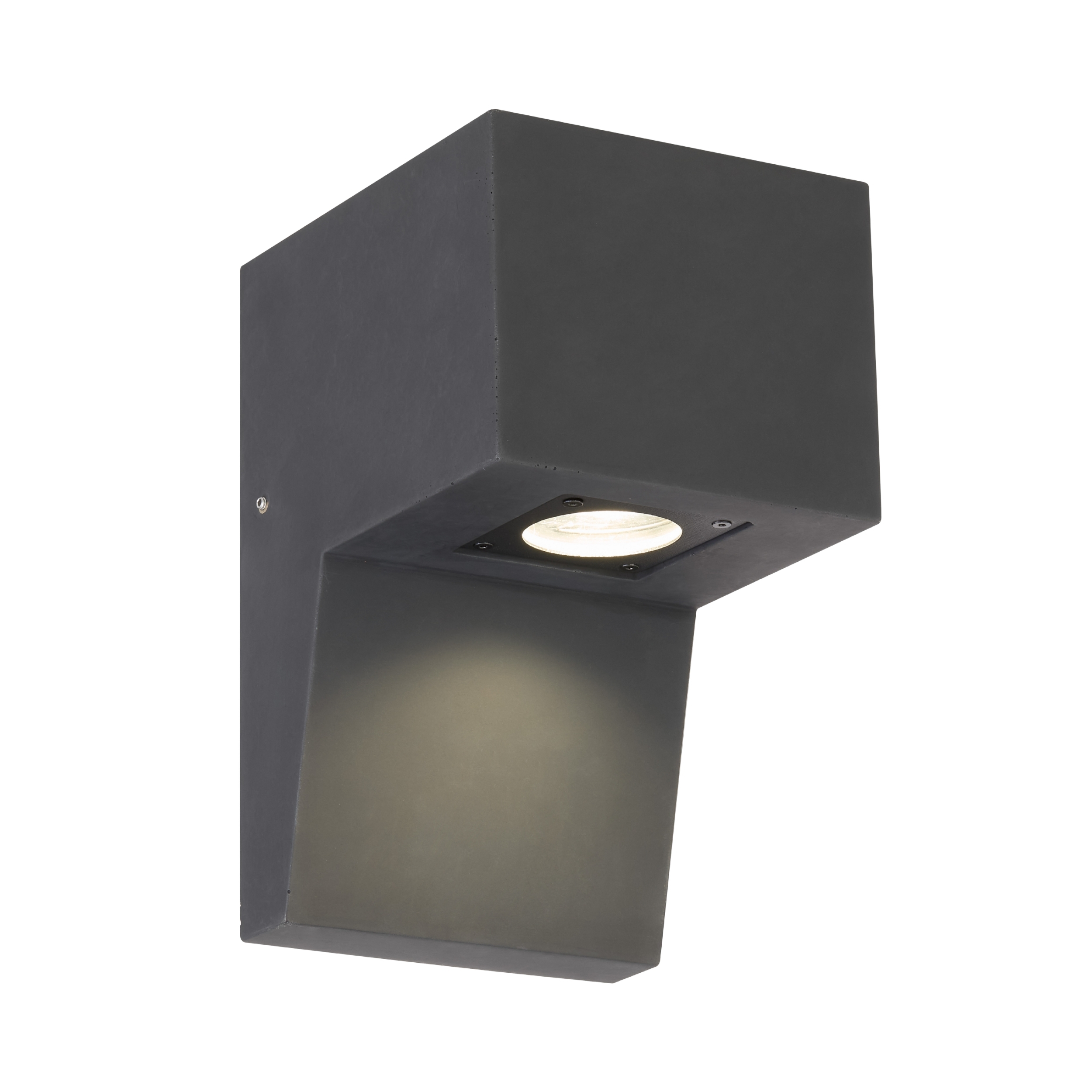 Trieste Matt Black IP65 Gypsum Wall Light