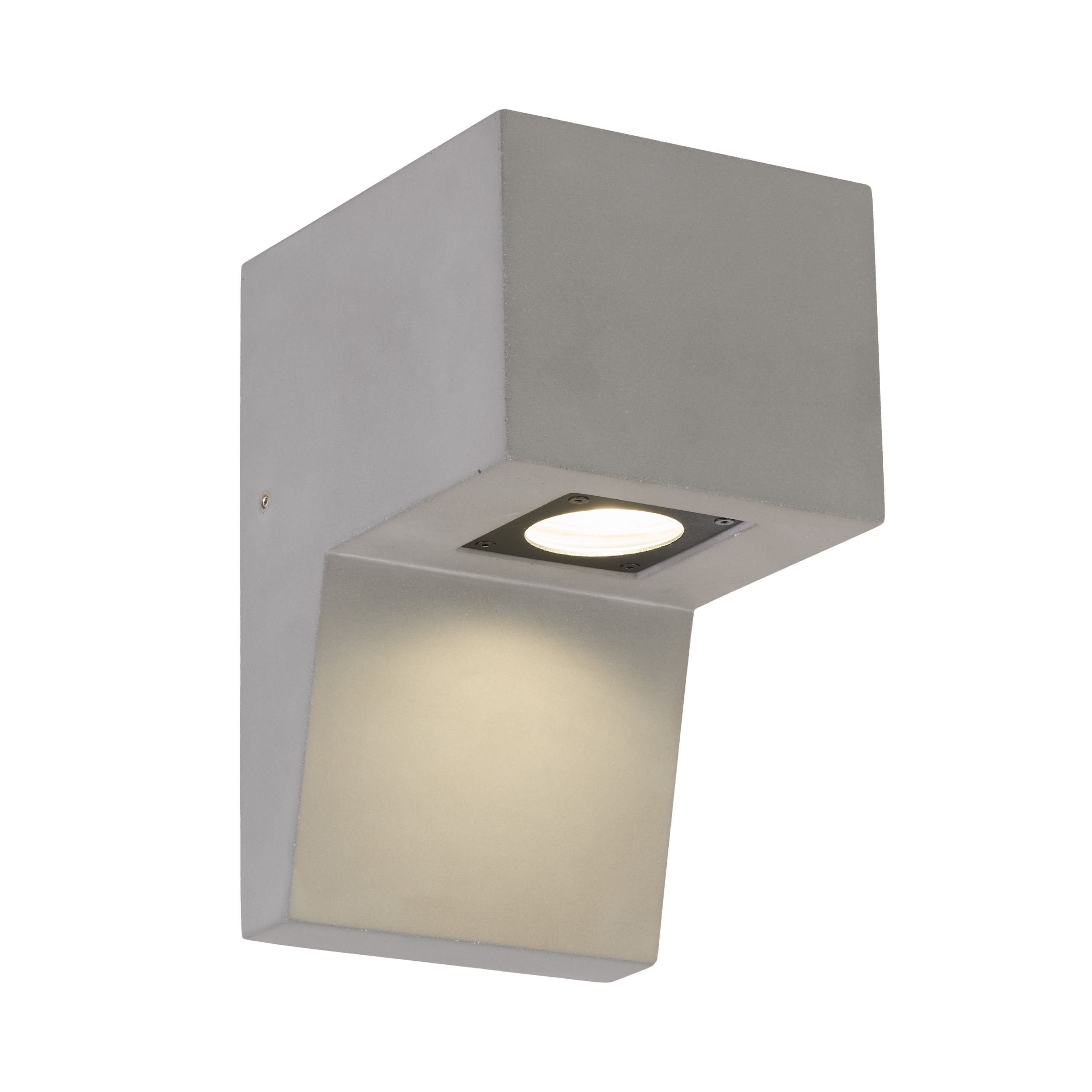 Trieste Matt Grey IP65 Gypsum Wall Light