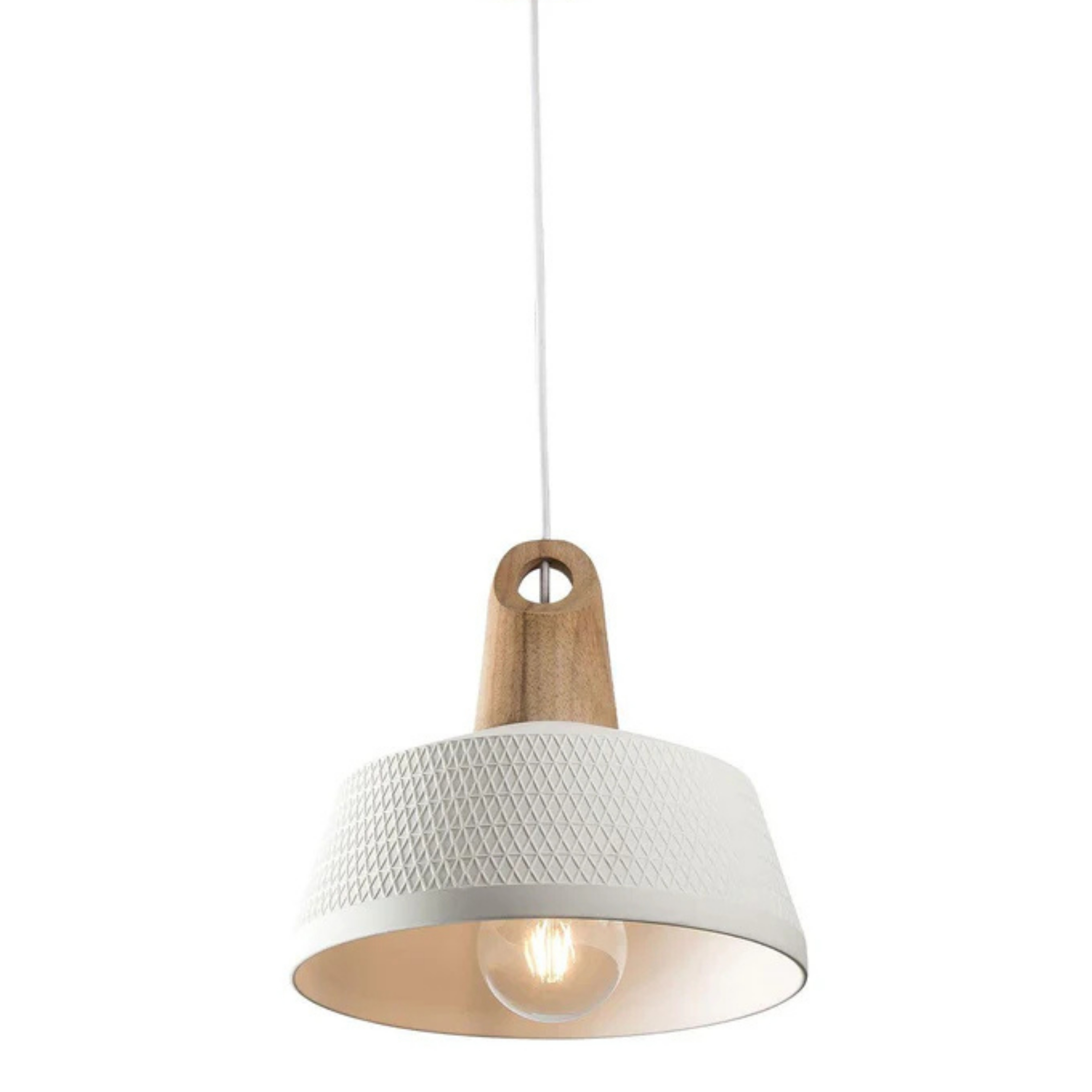 Morrissey Ceramic Timber Pendant Light
