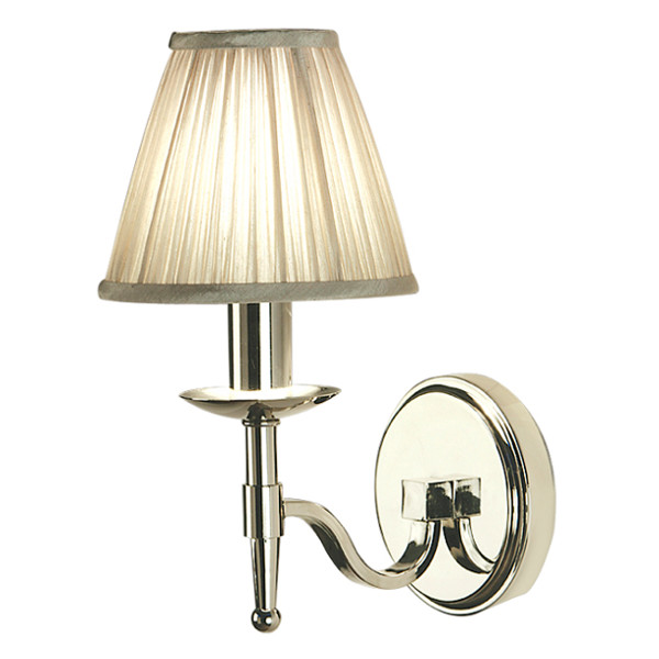 Stanford 1 Light Polished Nickel Wall Lamp