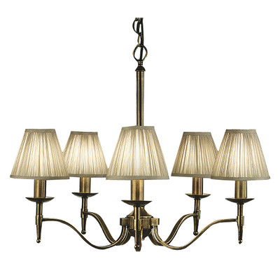 Stanford 5 Light Brass Chandelier