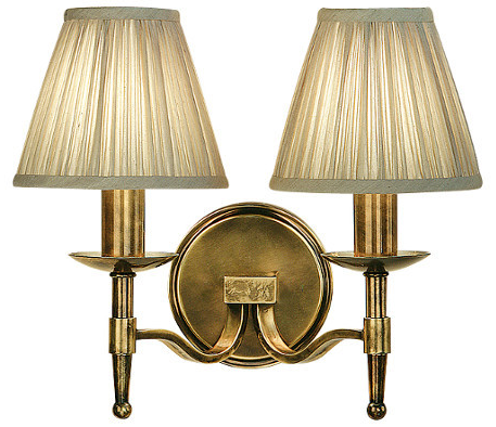 Stanford 2 Light Brass Wall Lamp