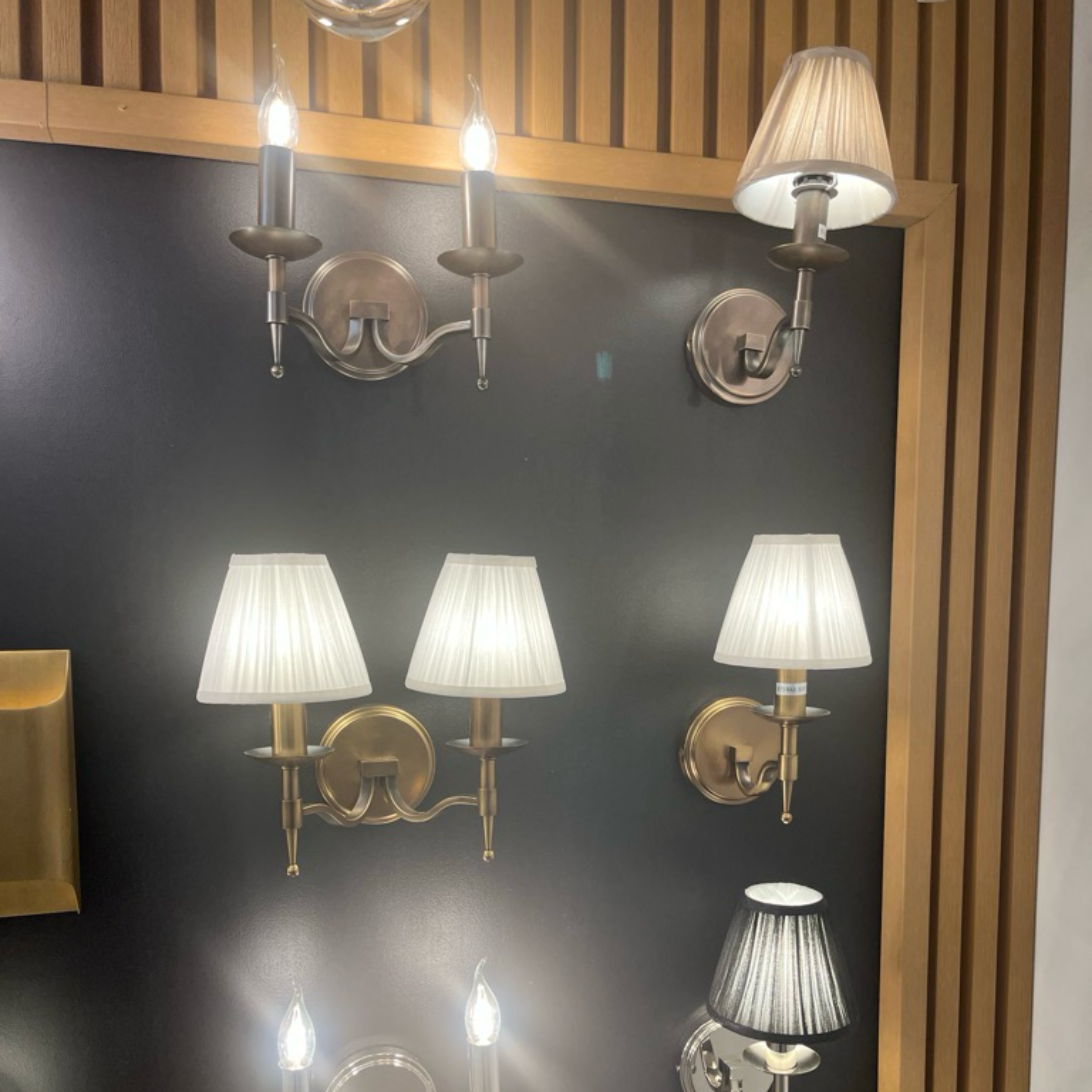 Large Gold Wall Lights - Crystal Wall Sconces, Indoor Classic Wall Lamps For Living Room & Hallway, Dimmable 3 Color Temperature, Height 24, E14