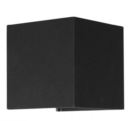 Glenville 2 Light Black LED Outdoor Wall Light