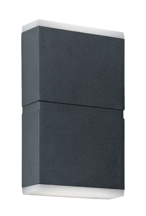 Block Up Down Square Exterior Wall Light