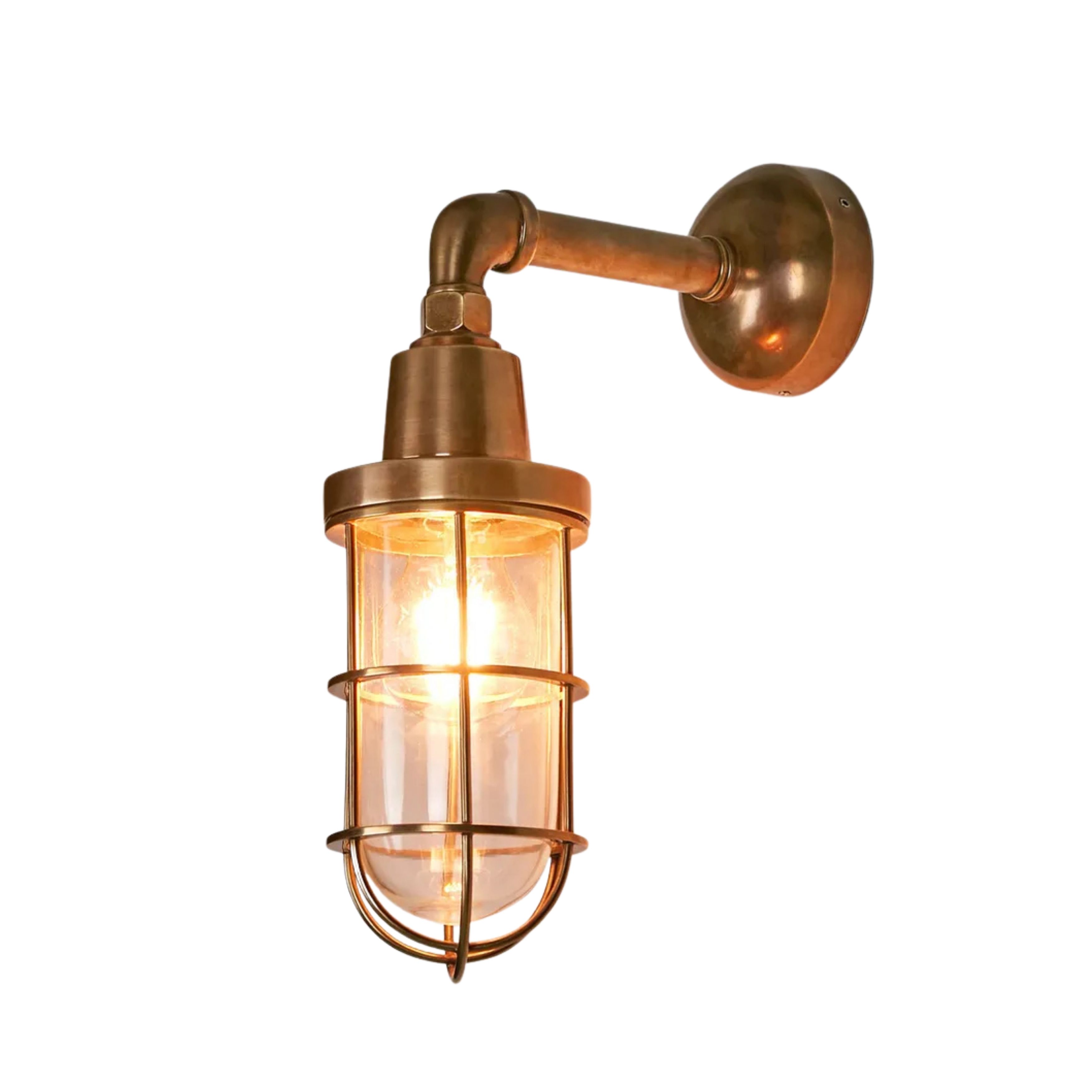 Brighton Antique Brass Wall Lamp