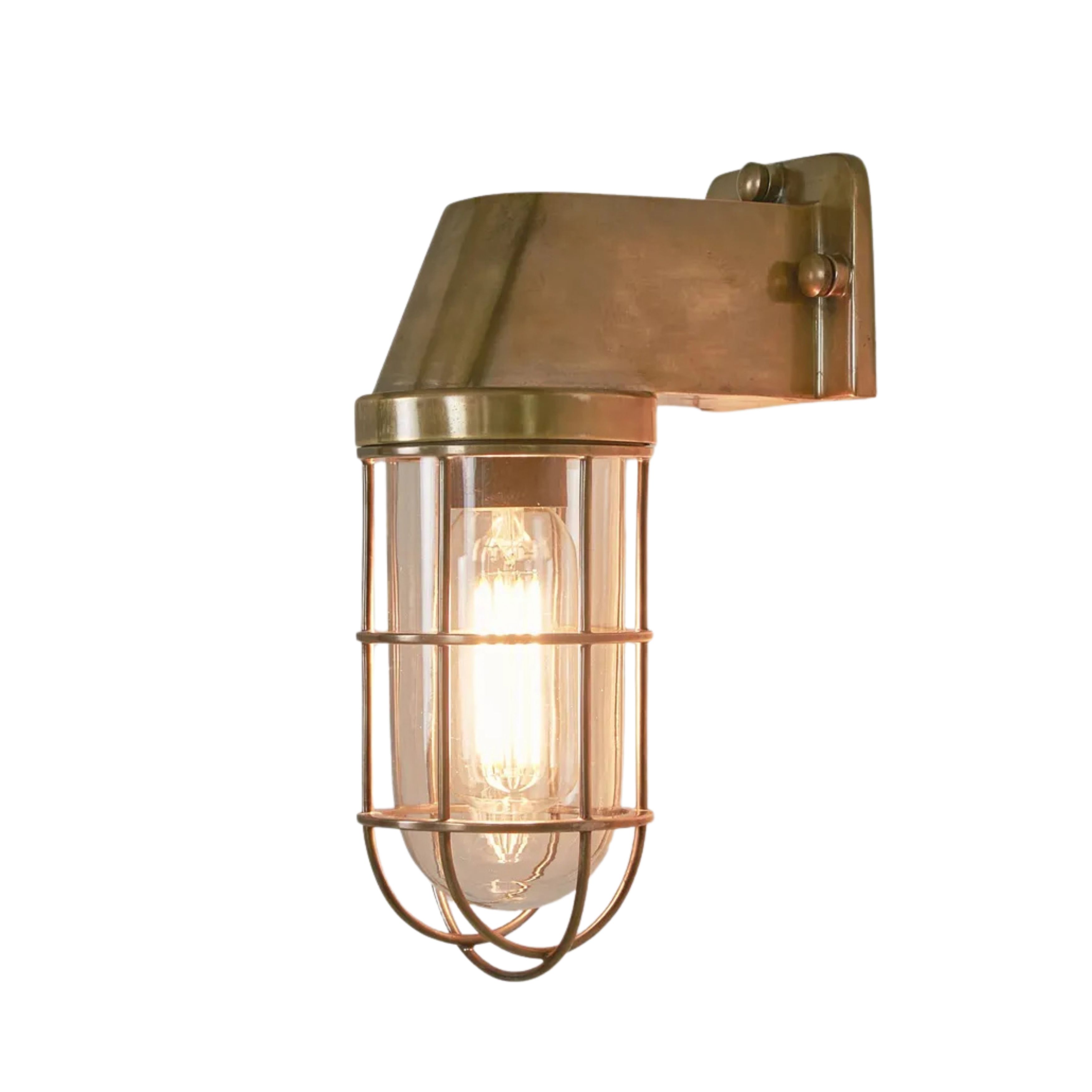 Royal Antique Brass Indoor/Outdoor Wall Lamp