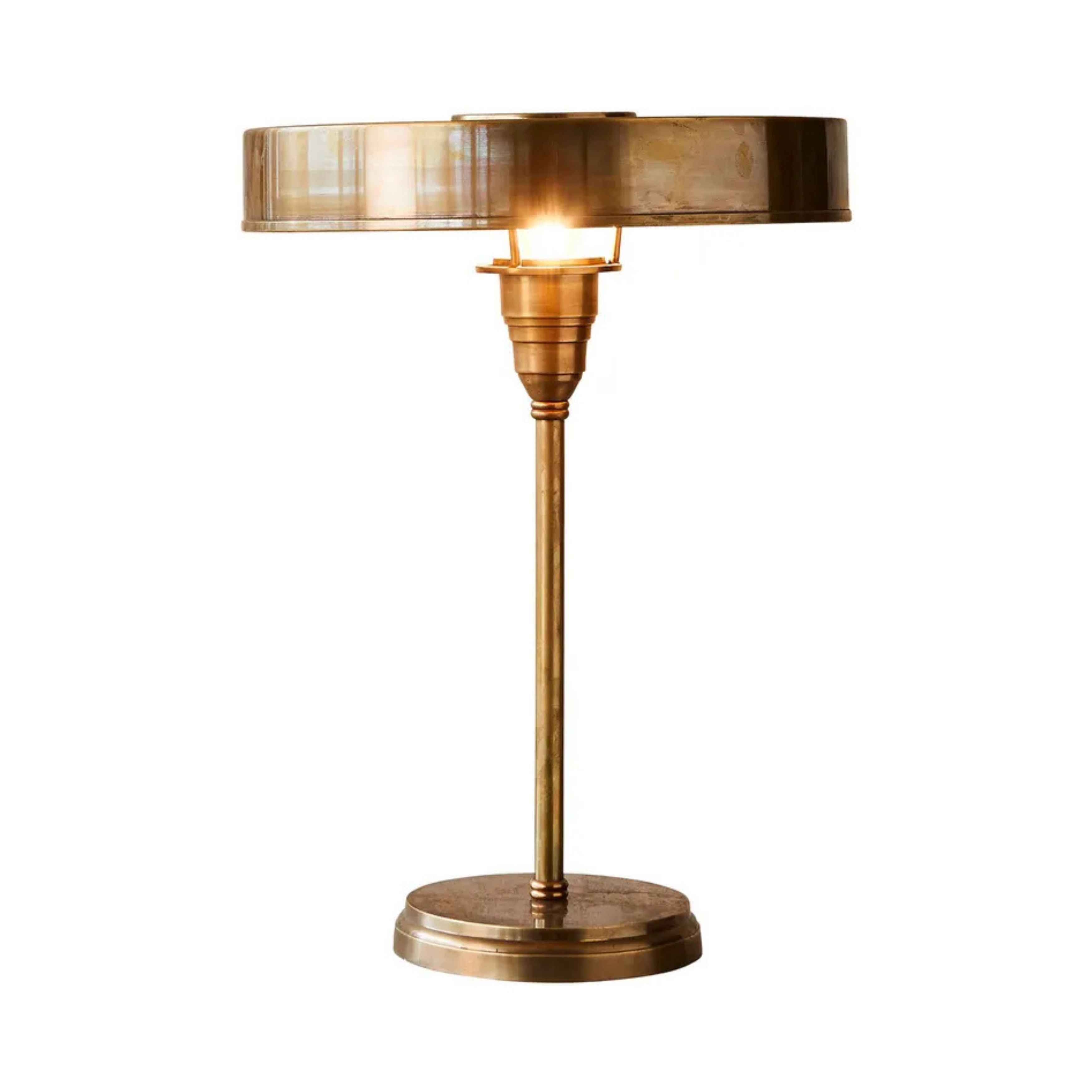 Bank Brass Table Lamp