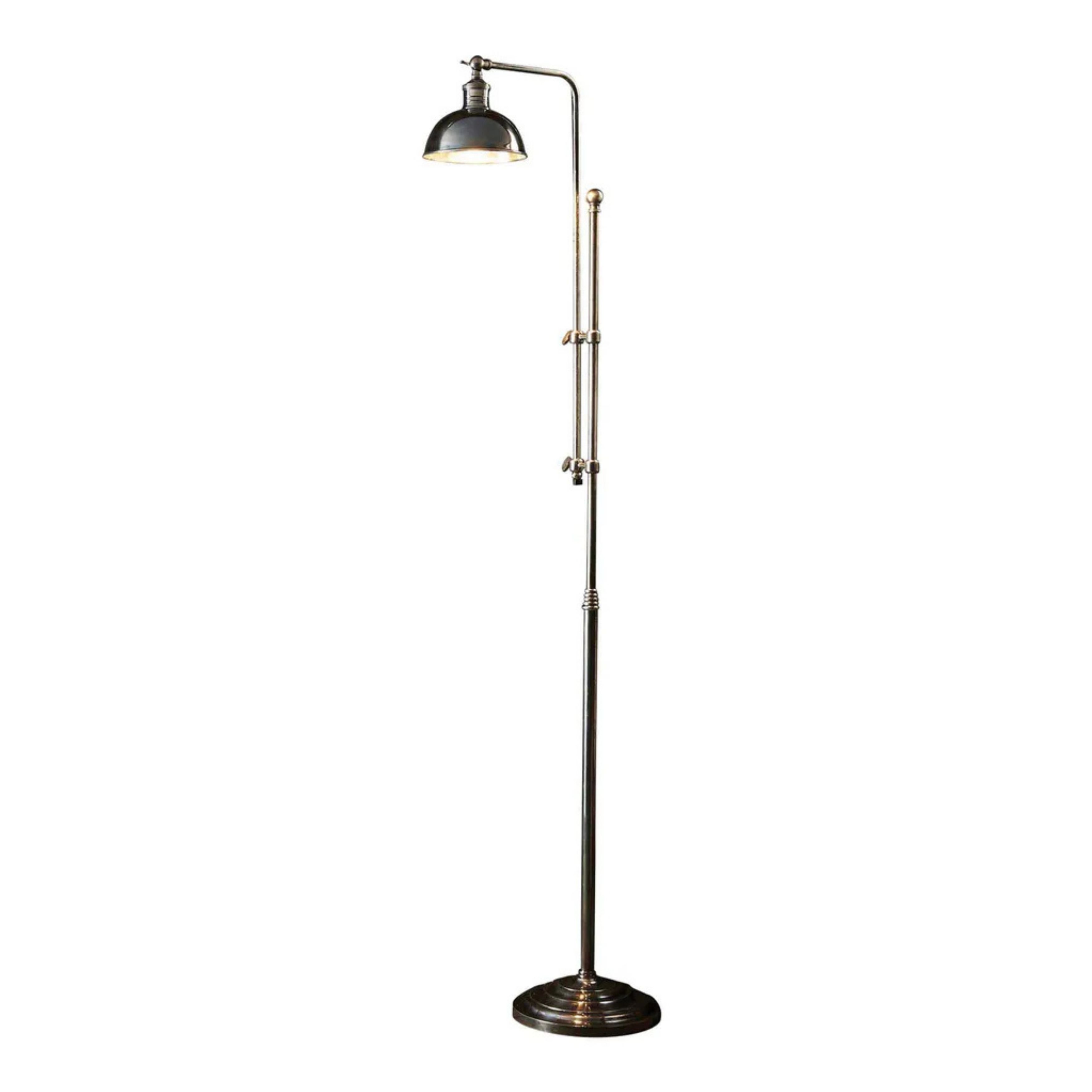 Michigan Antique Silver Floor Lamp