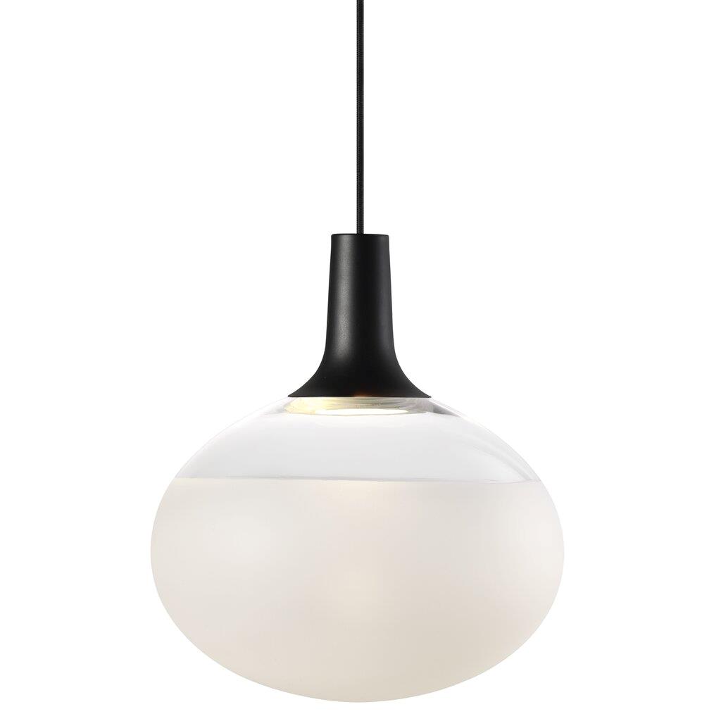Dee 2.0 Round Glass Pendant Light - Black