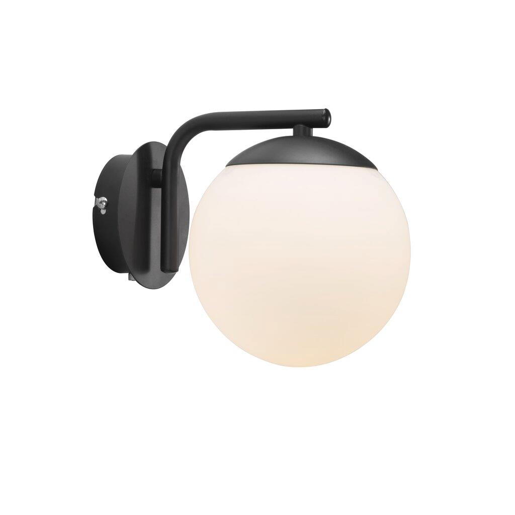 Grant Black Globe Indoor Wall Light