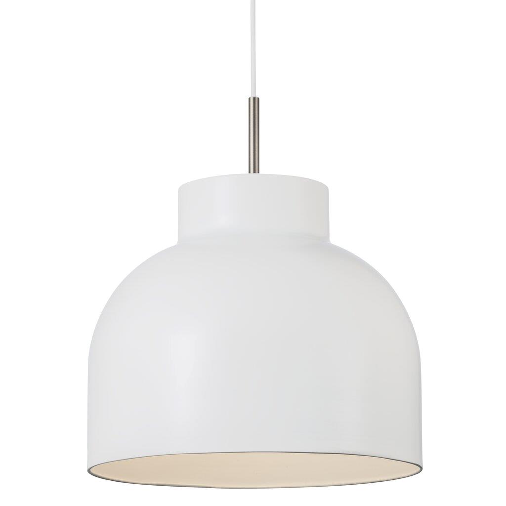 Julian Danish White Dome Pendant Light