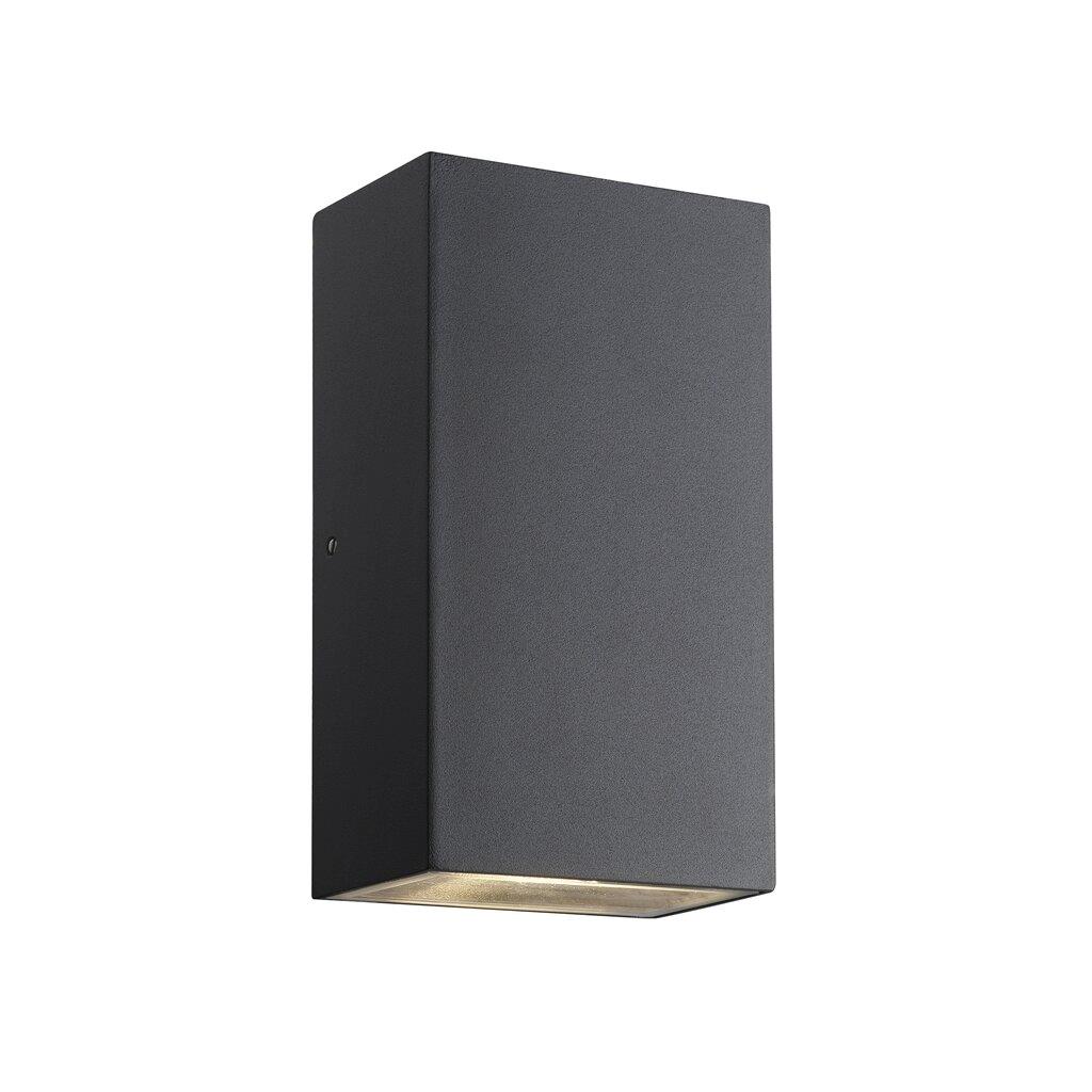 Rold Black Rectangle Outdoor Wall Light