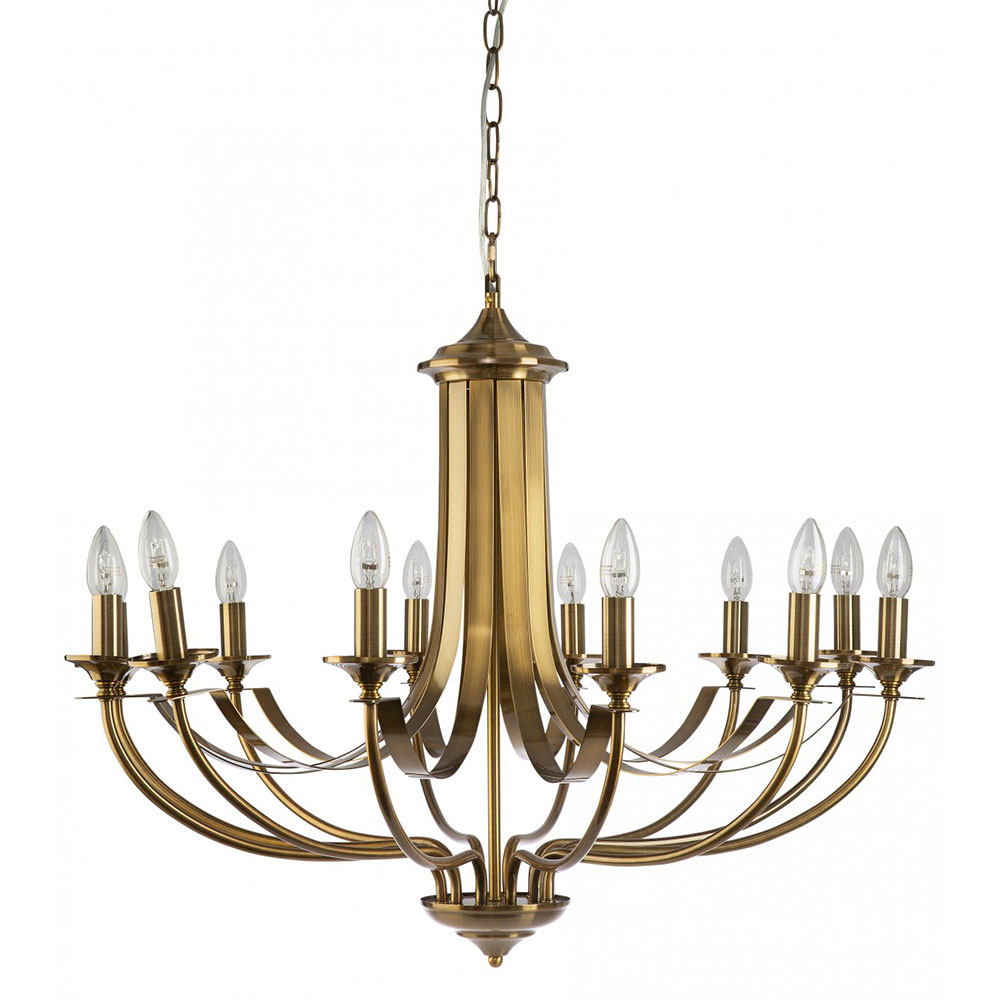 Cannes 12 Light Bronze Chandelier