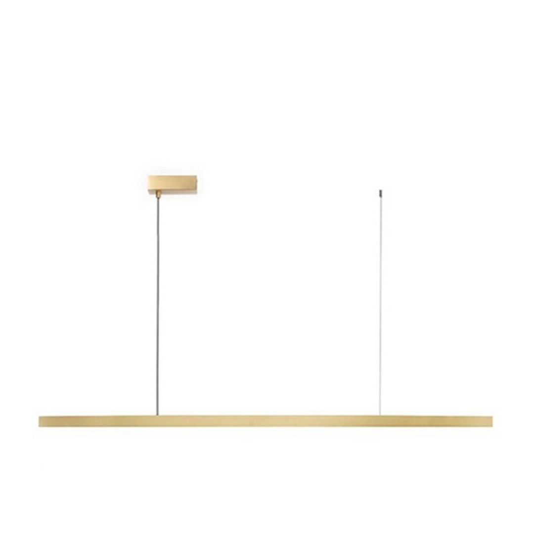 Flam LED Brass Linear Pendant Light