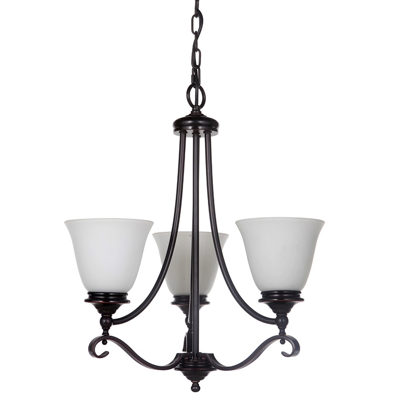 Dallas 3 Light Bronze Pendant Chandelier