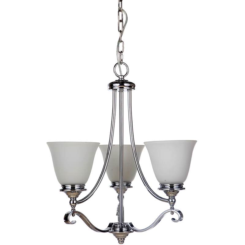 Dallas 3 Light Chrome Pendant Chandelier