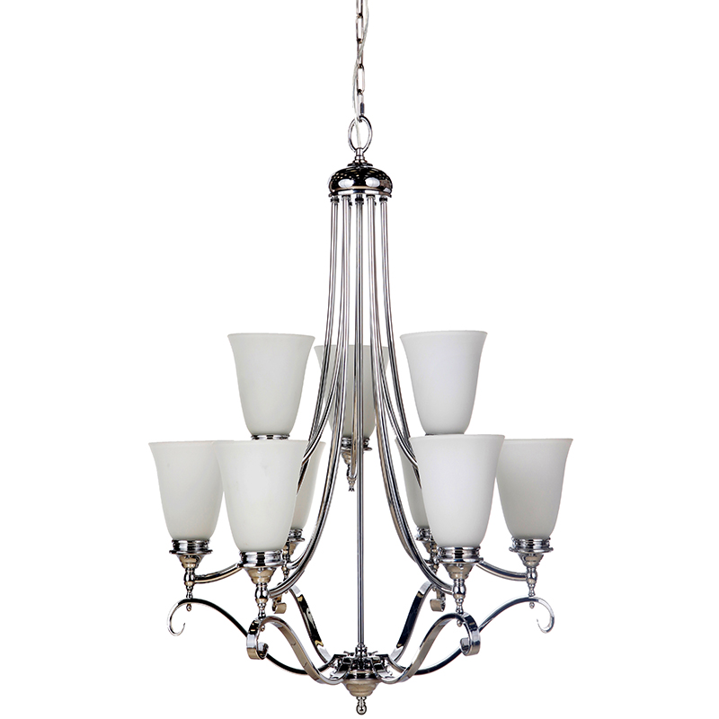 Dallas 9 Light Chrome Pendant Chandelier