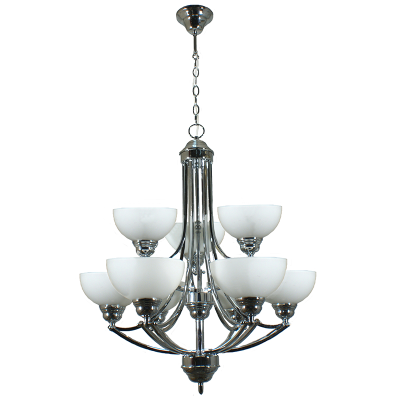 Houston 9 Light Chrome Pendant Chandelier