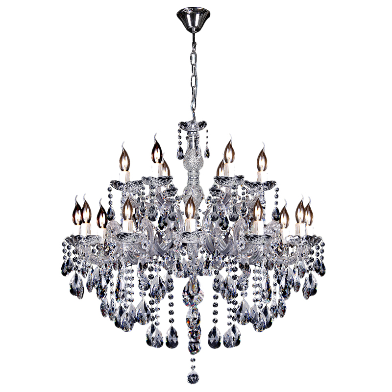 Zurich 18 Light Chrome Crystal Drops Chandelier