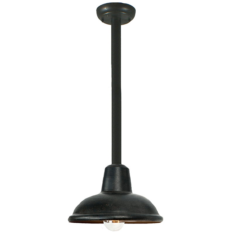City Antique Bronze Exterior Rod Pendant Light