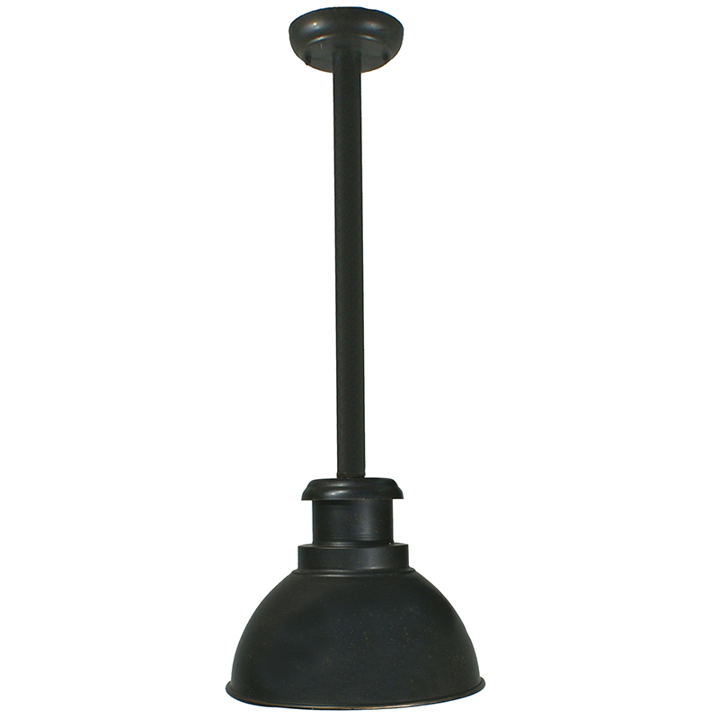 Bath Antique Bronze Exterior Rod Pendant Light