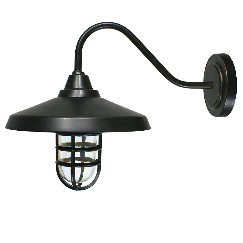 Deck Antique Bronze Exterior Wall Light
